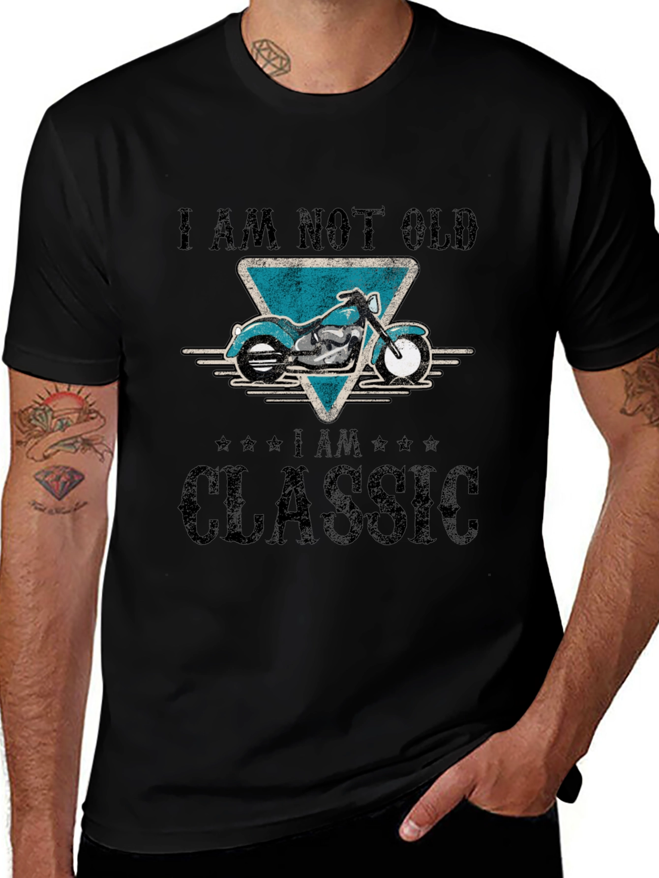 Variant 19 of Classic Motorcycle T-Shirt - I AM NOT OLD, I AM CLASSIC