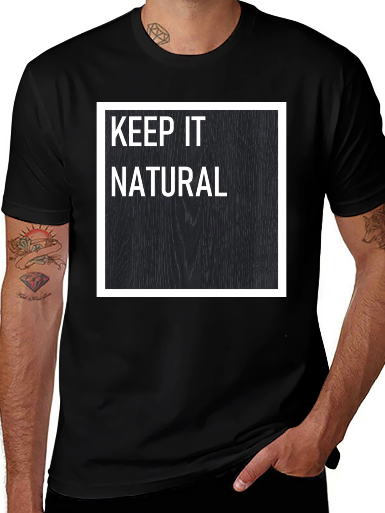 Variant 19 of Keep It Natural Graphic Tee - Modern Style