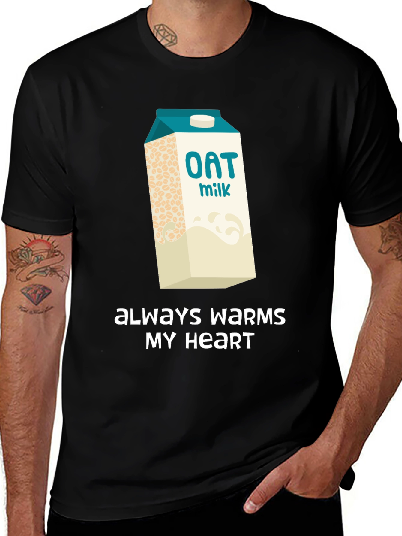 Oat Milk Lover T-Shirt - Always Warms My Heart