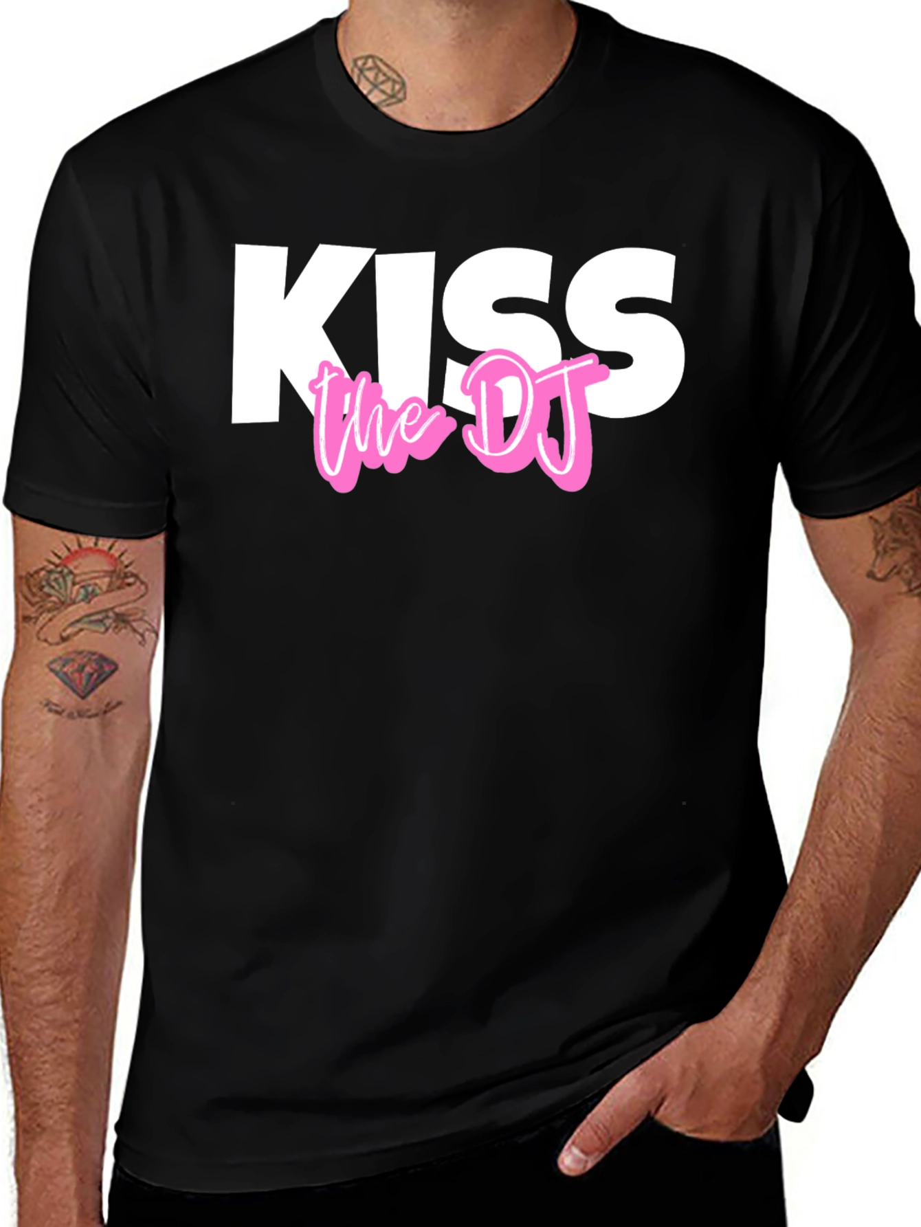 Variant 8 of Kiss The DJ Black Graphic Tee