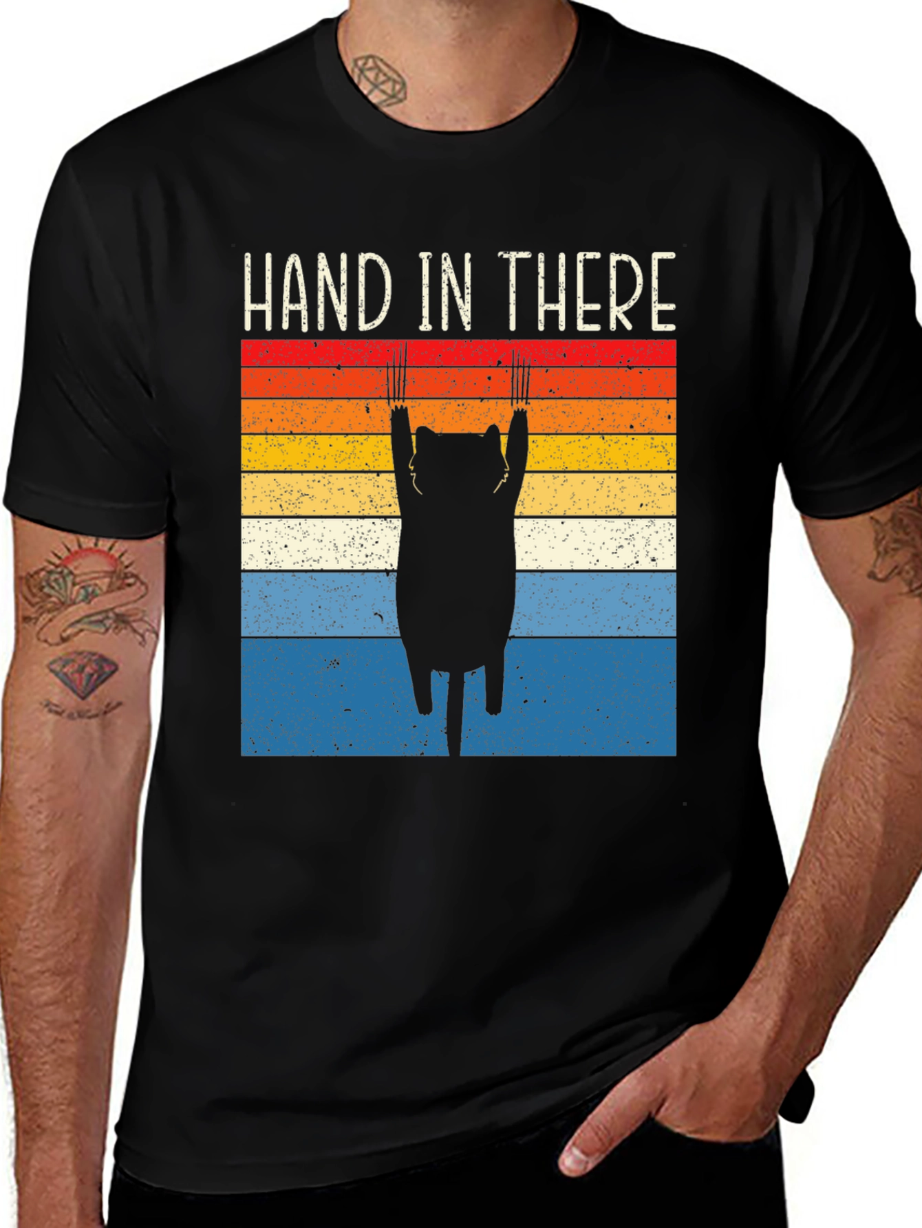 Variant 4 of Hand In There Cat Graphic T-Shirt