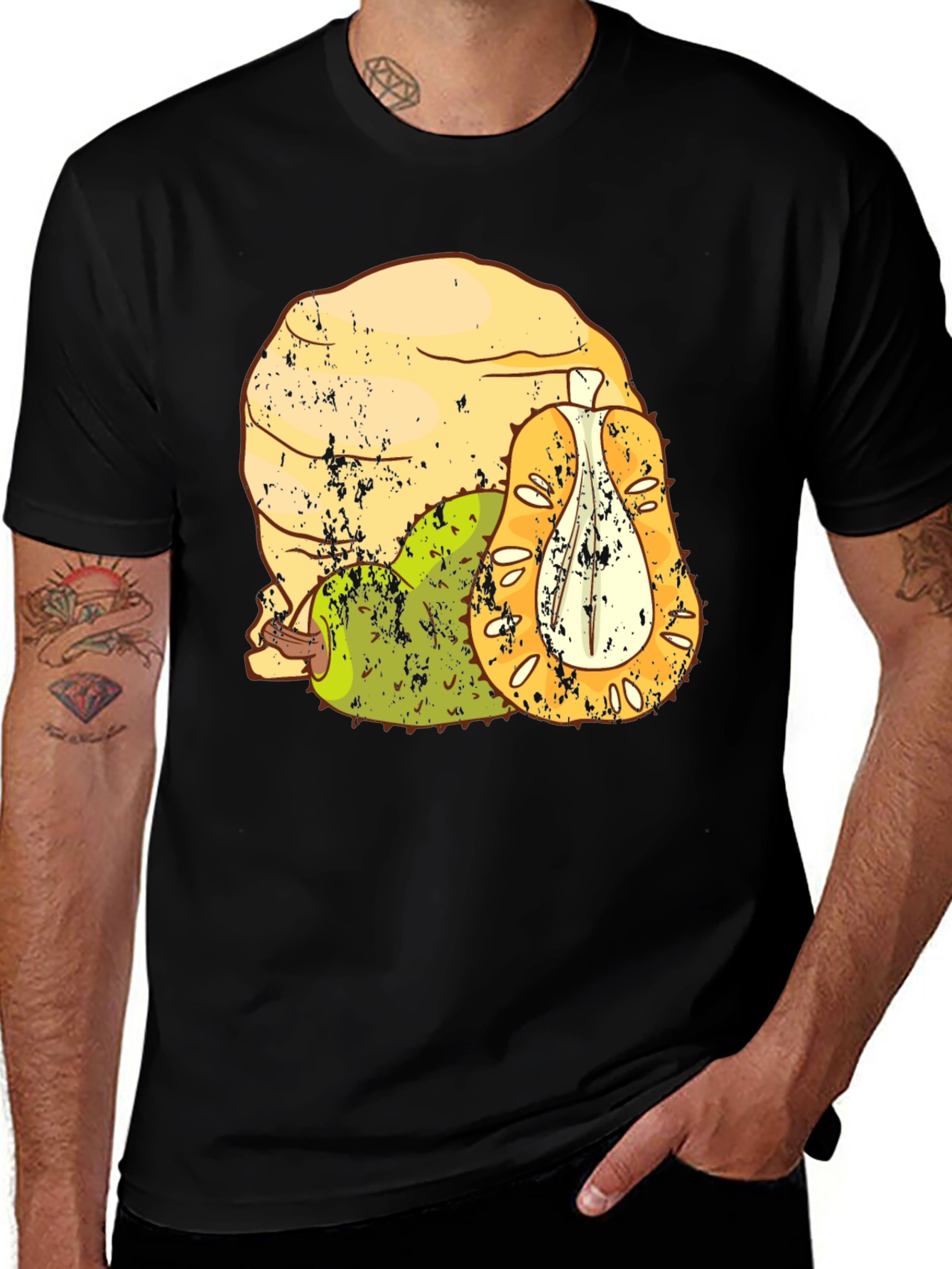 Variant 20 of Jackfruit Graphic Tee - Unisex Black T-Shirt