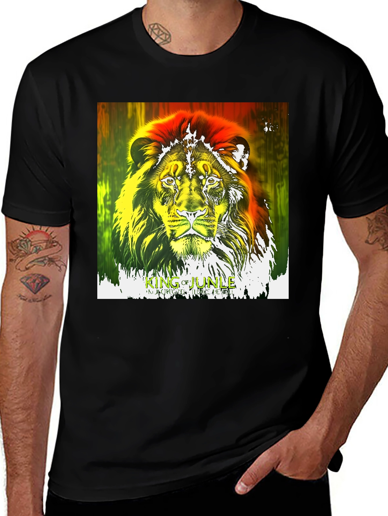 Variant 26 of Lion King T-Shirt - Reggae Vibe Tee