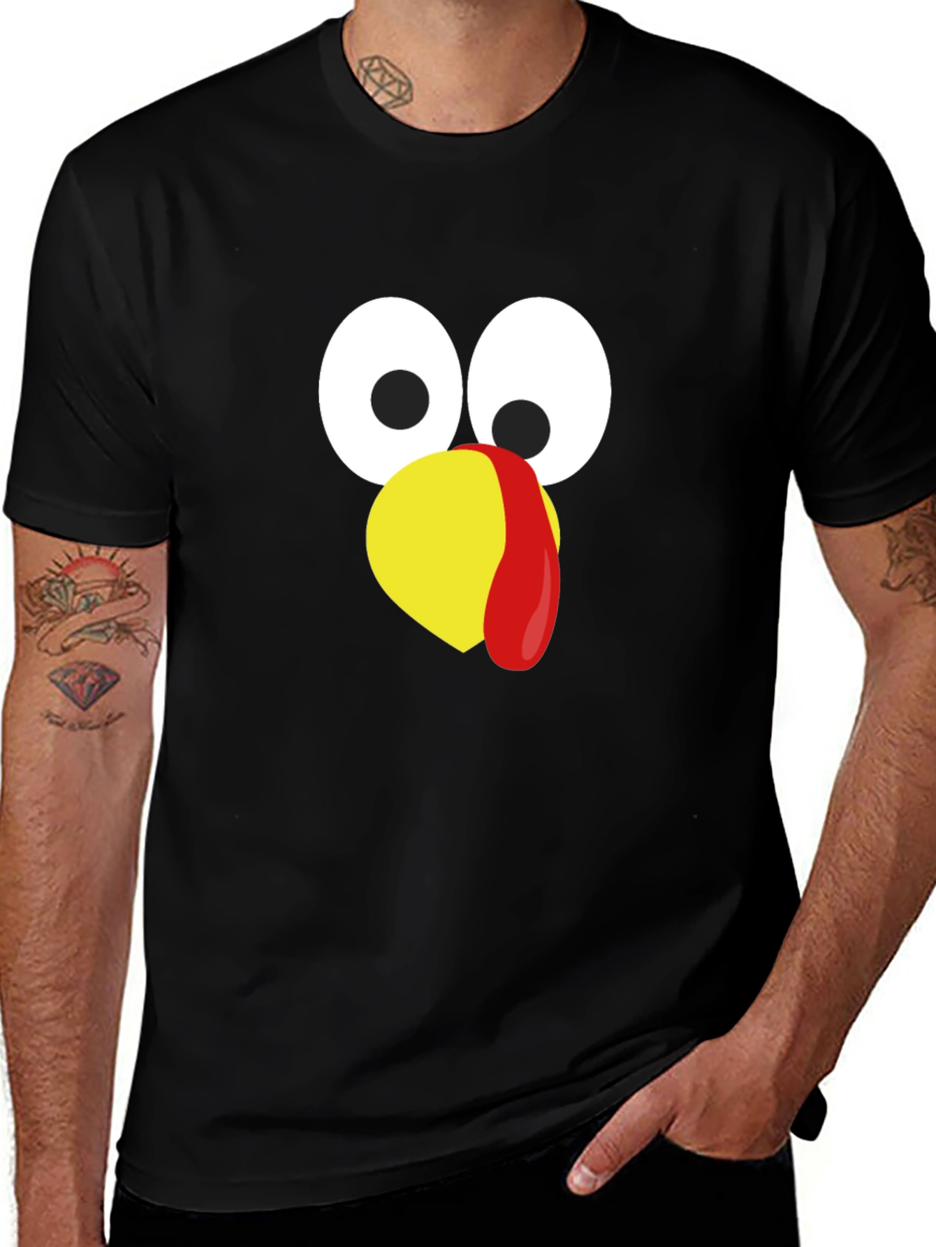 Variant 4 of Turkey Face Thanksgiving T-Shirt