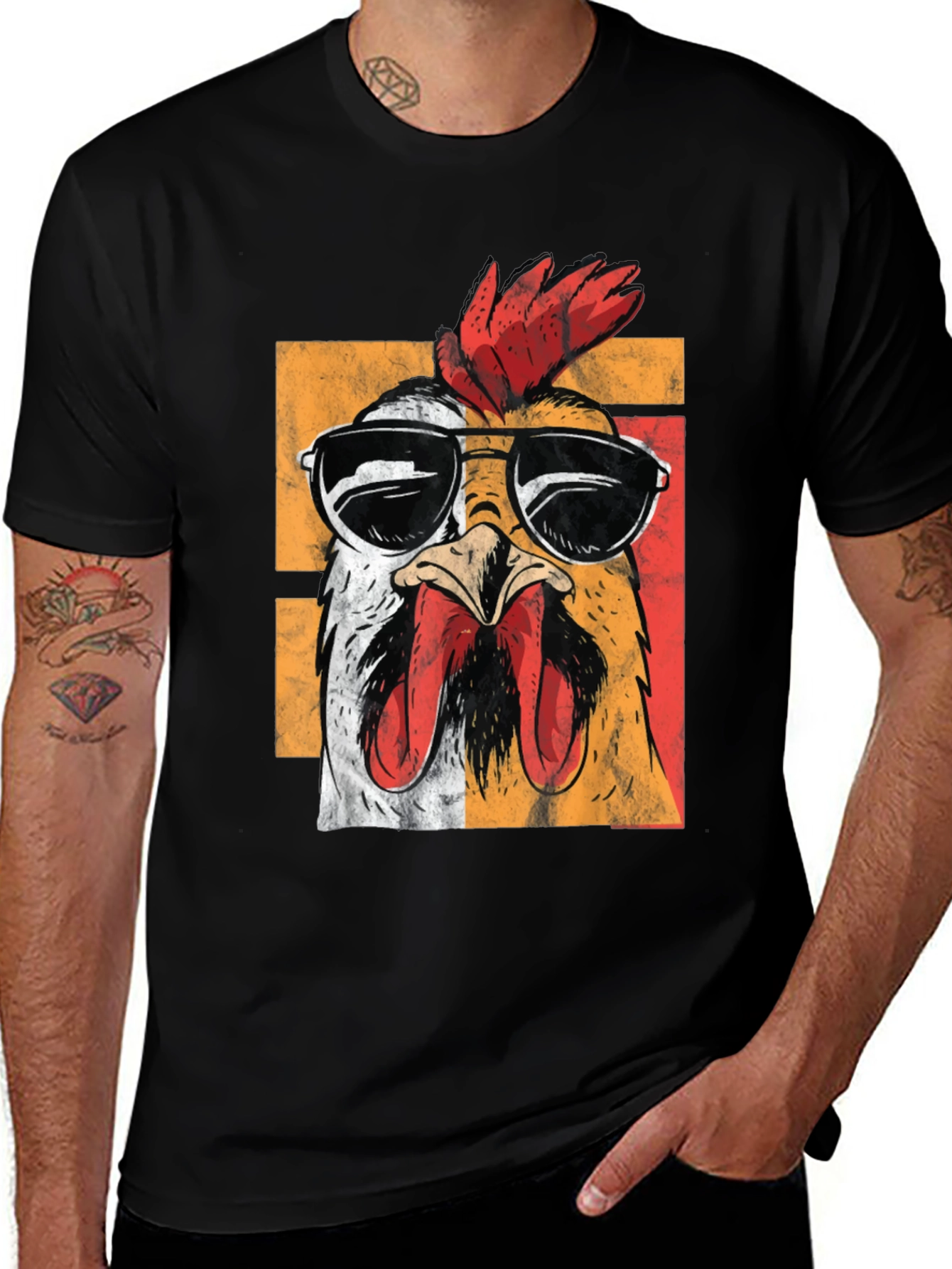 Variant 22 of Cool Chicken Graphic Tee - Funny Animal T-Shirt