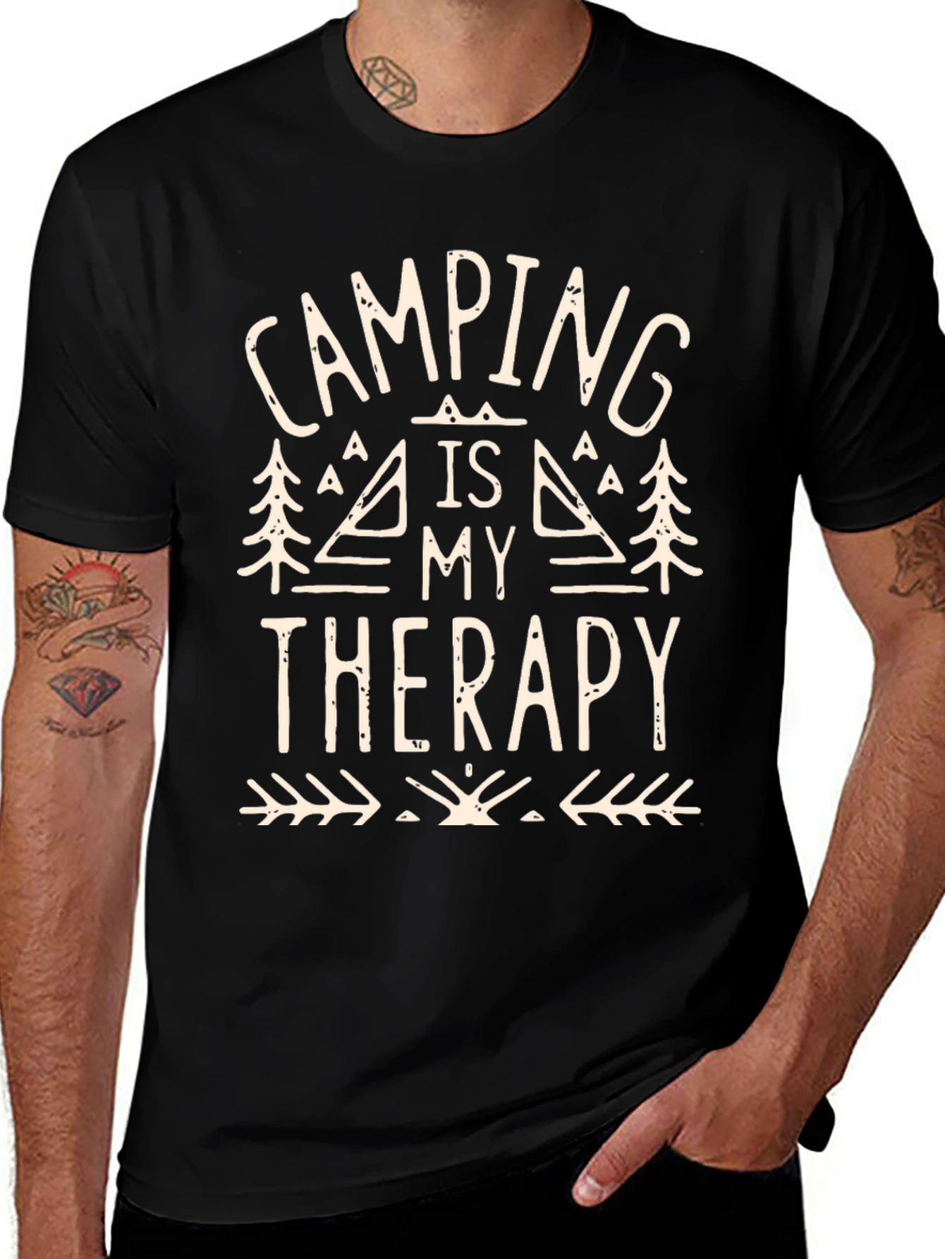 Variant 5 of Camping is My Therapy Graphic Tee