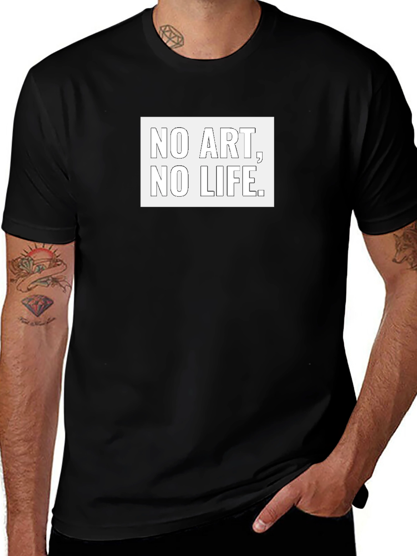 Variant 24 of No Art No Life Black Tee - Artistic Statement T-Shirt