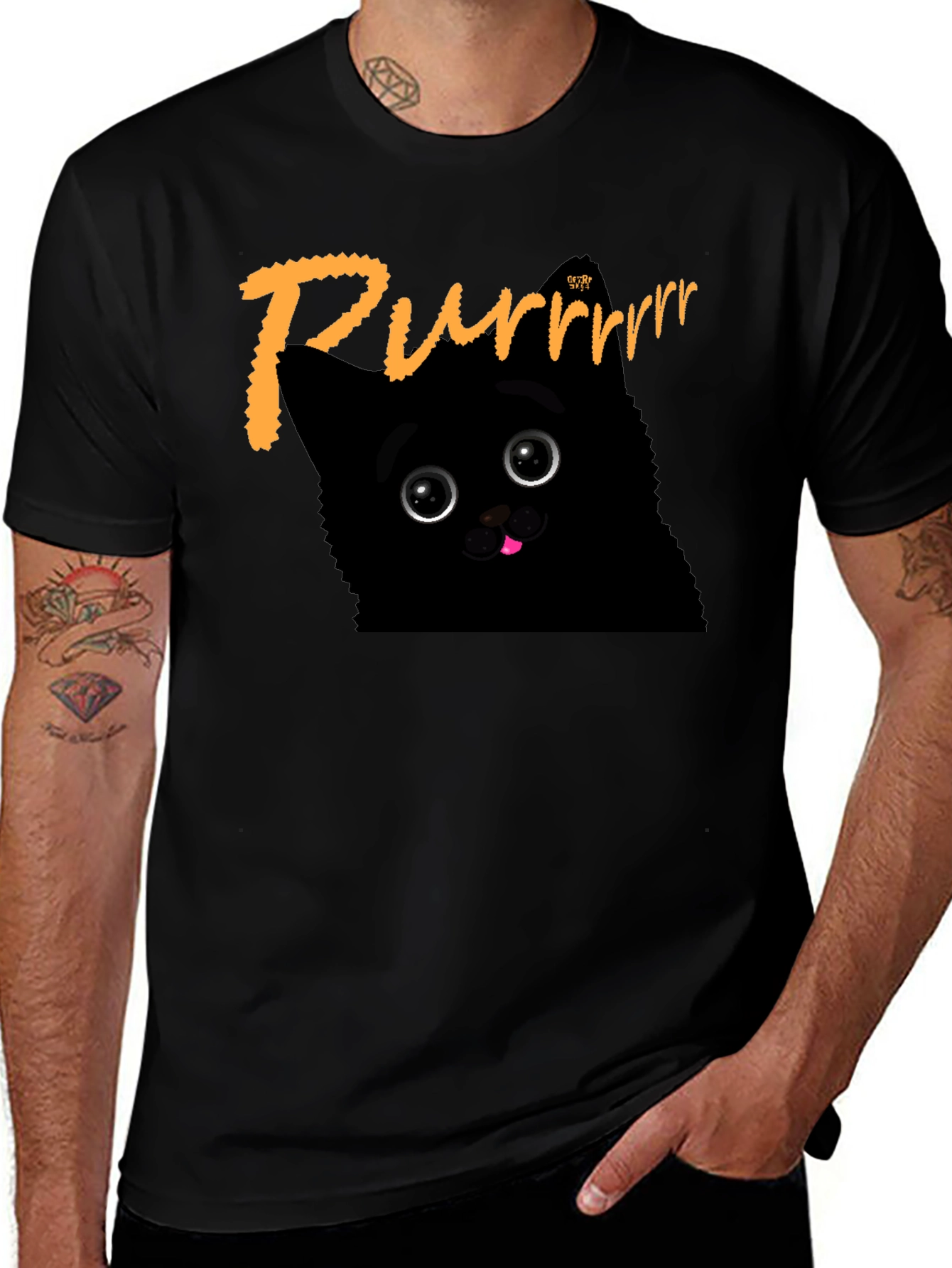 Variant 22 of Purrrr Black Cat T-Shirt 