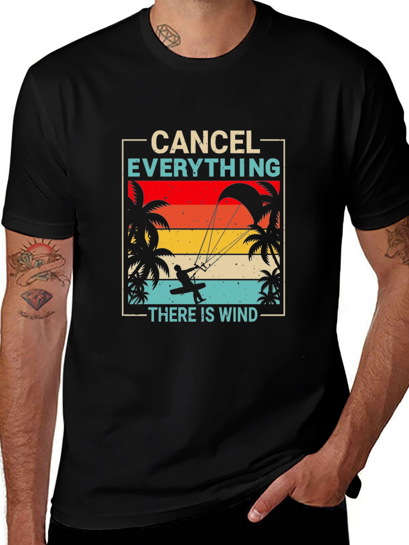 Variant 25 of Cancel Everything Windsurfing T-Shirt