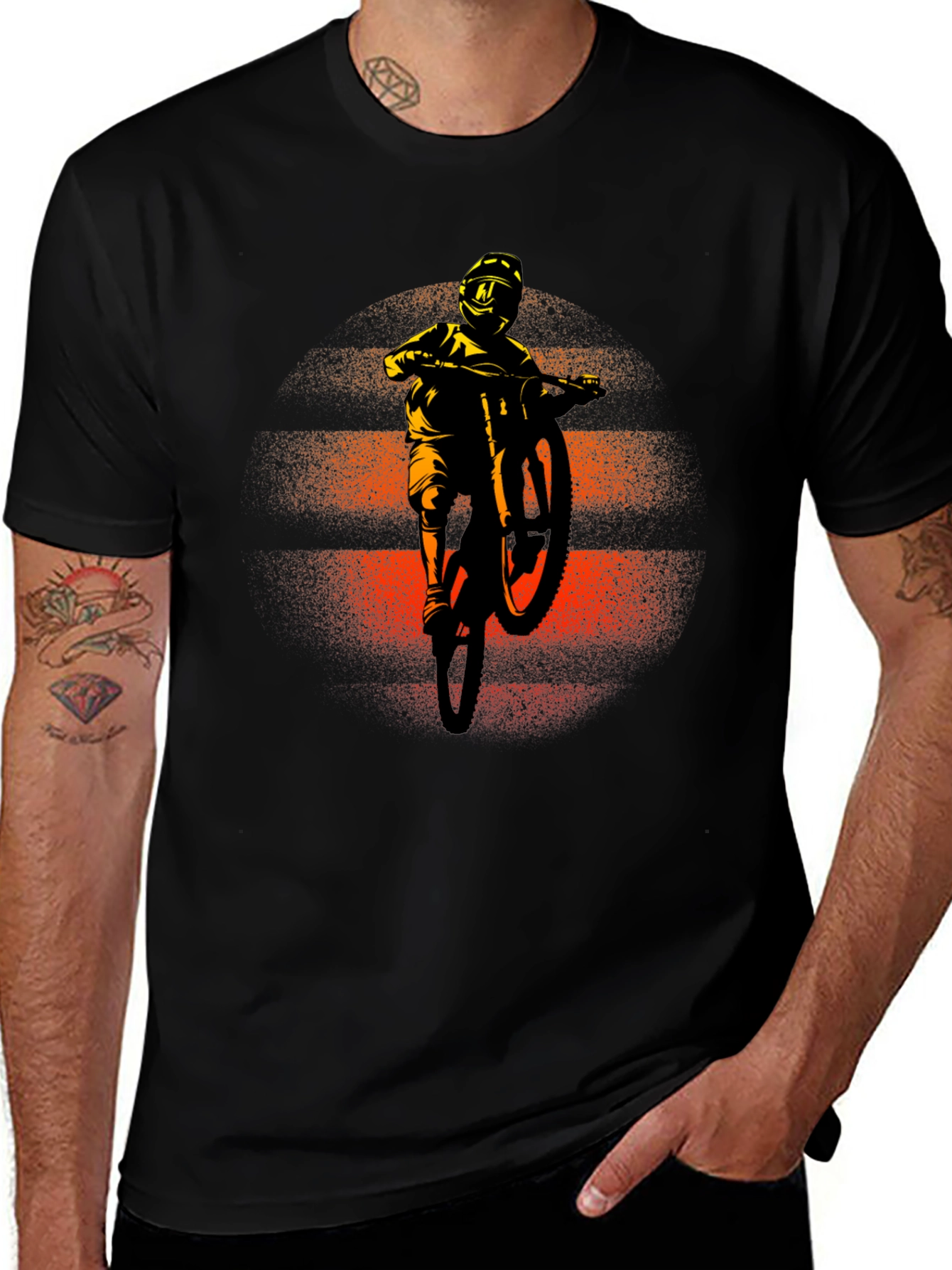 Variant 27 of Mountain Biker Graphic Tee - Adventure Ready!