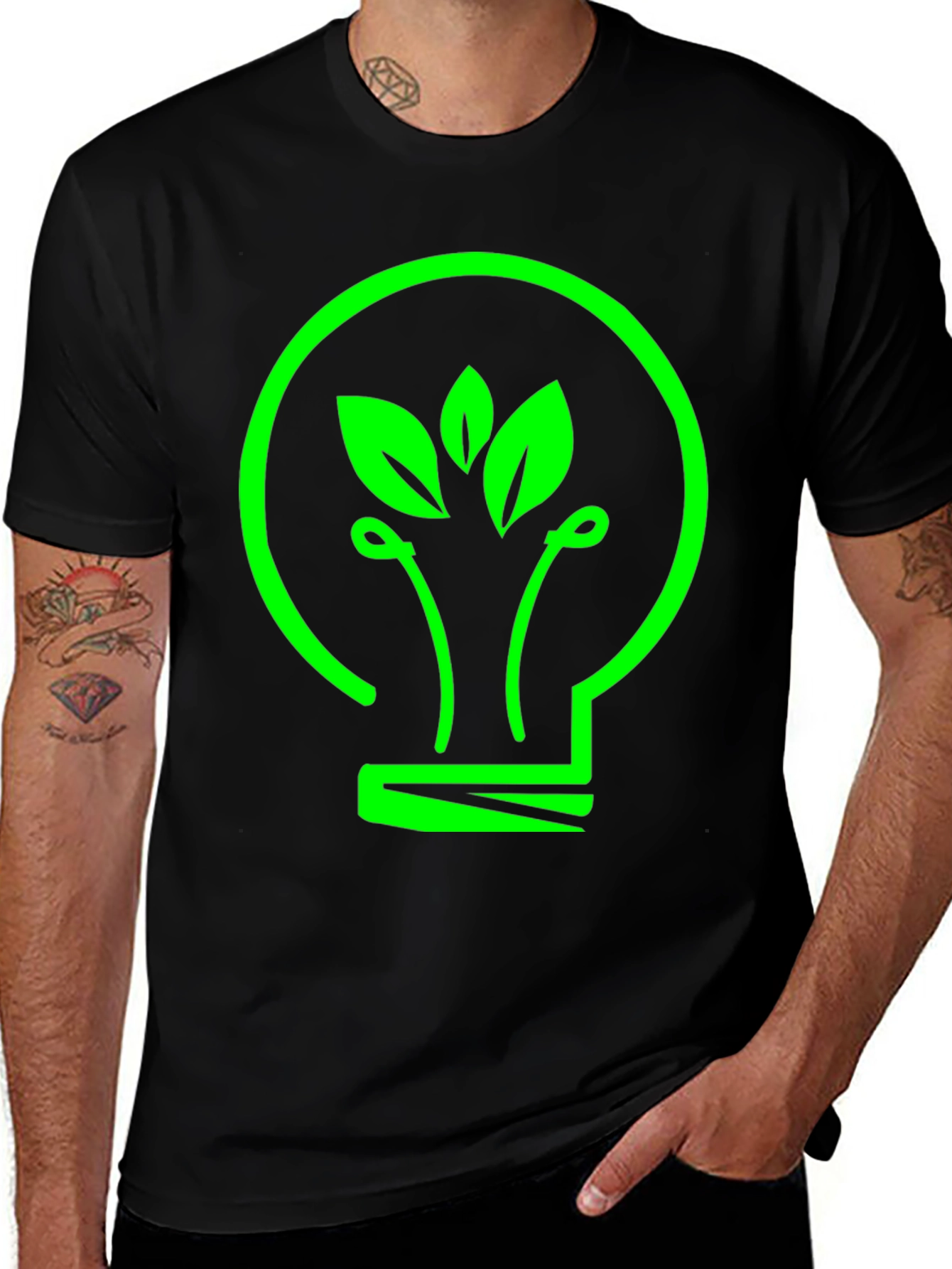 Variant 20 of Eco-Friendly Light Bulb T-Shirt