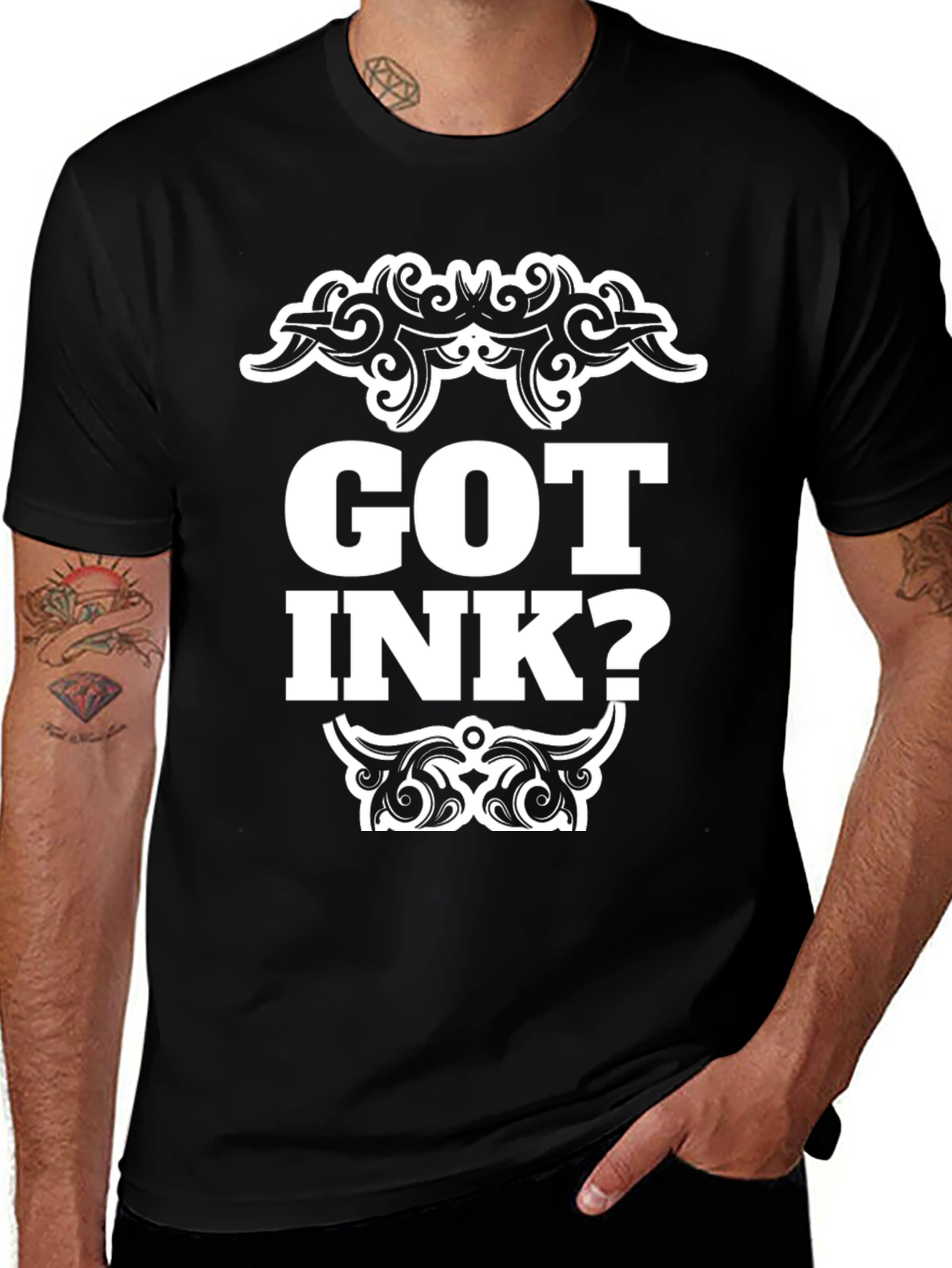 Variant 29 of Got Ink? Graphic Print Crew Neck T-Shirt