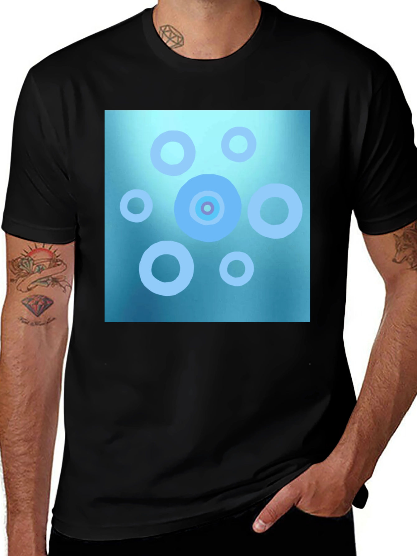 Variant 15 of Abstract Circle Pattern T-Shirt