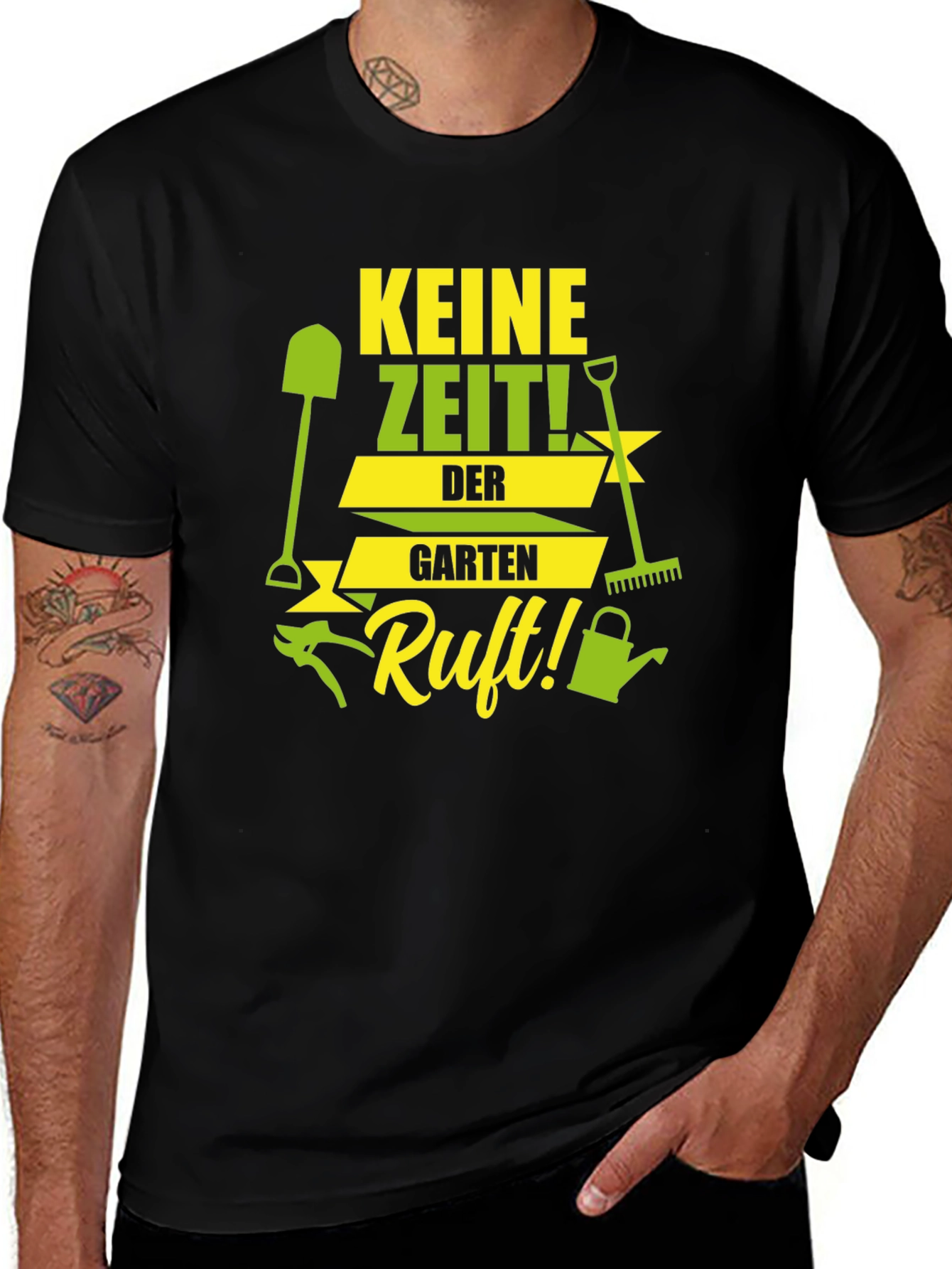 Variant 27 of Keine Zeit! T-Shirt Garten Ruft!