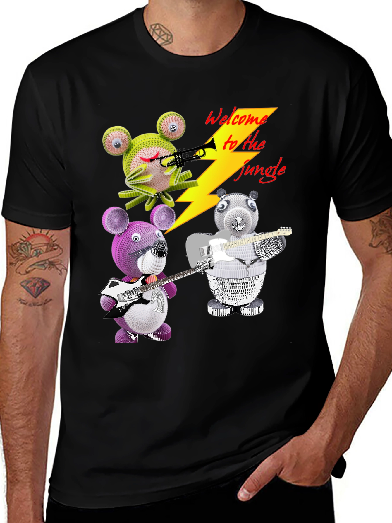 Variant 20 of Welcome to the Jungle T-Shirt with Animal Band