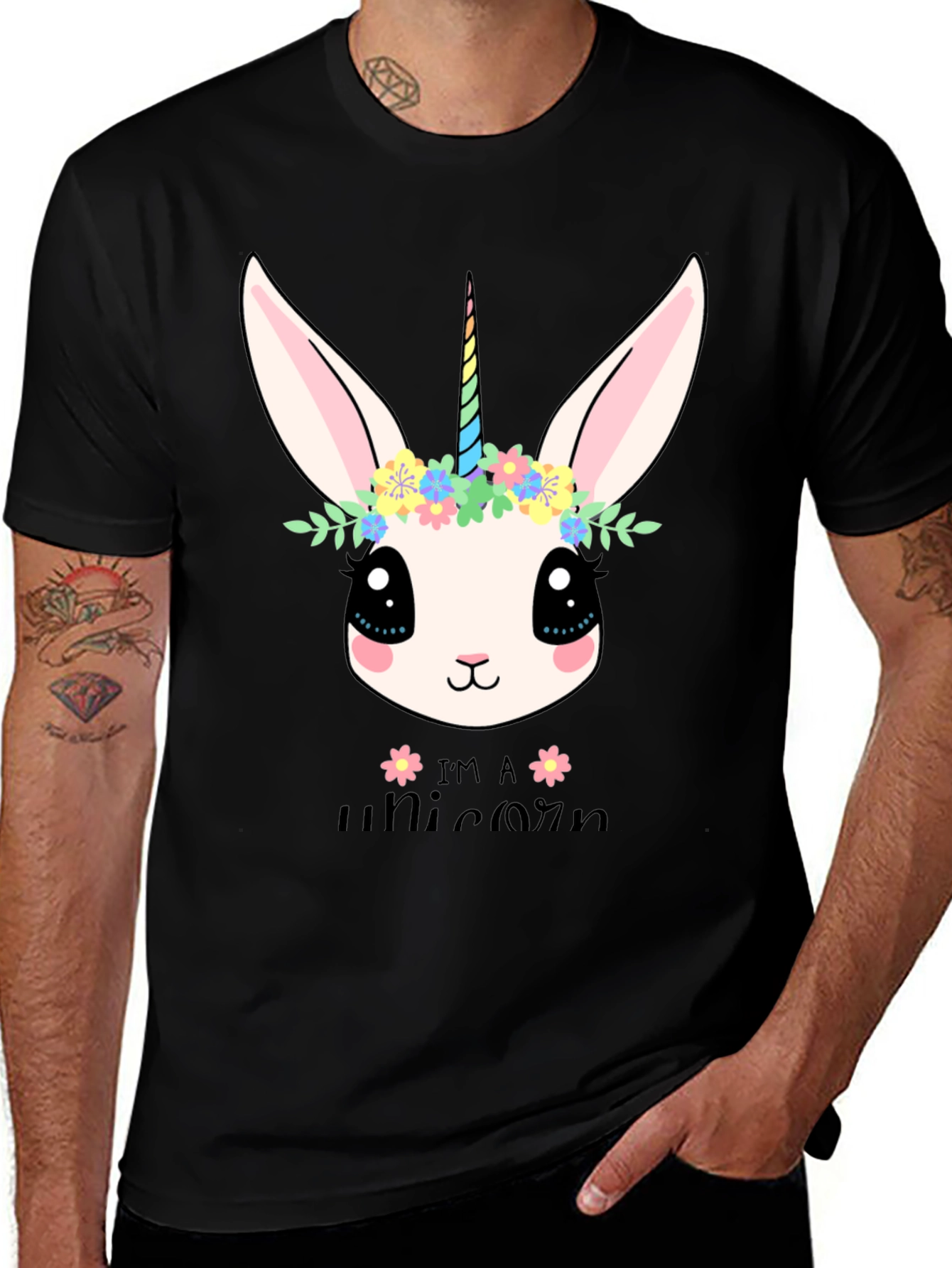 Variant 28 of Unicorn Bunny Graphic Tee