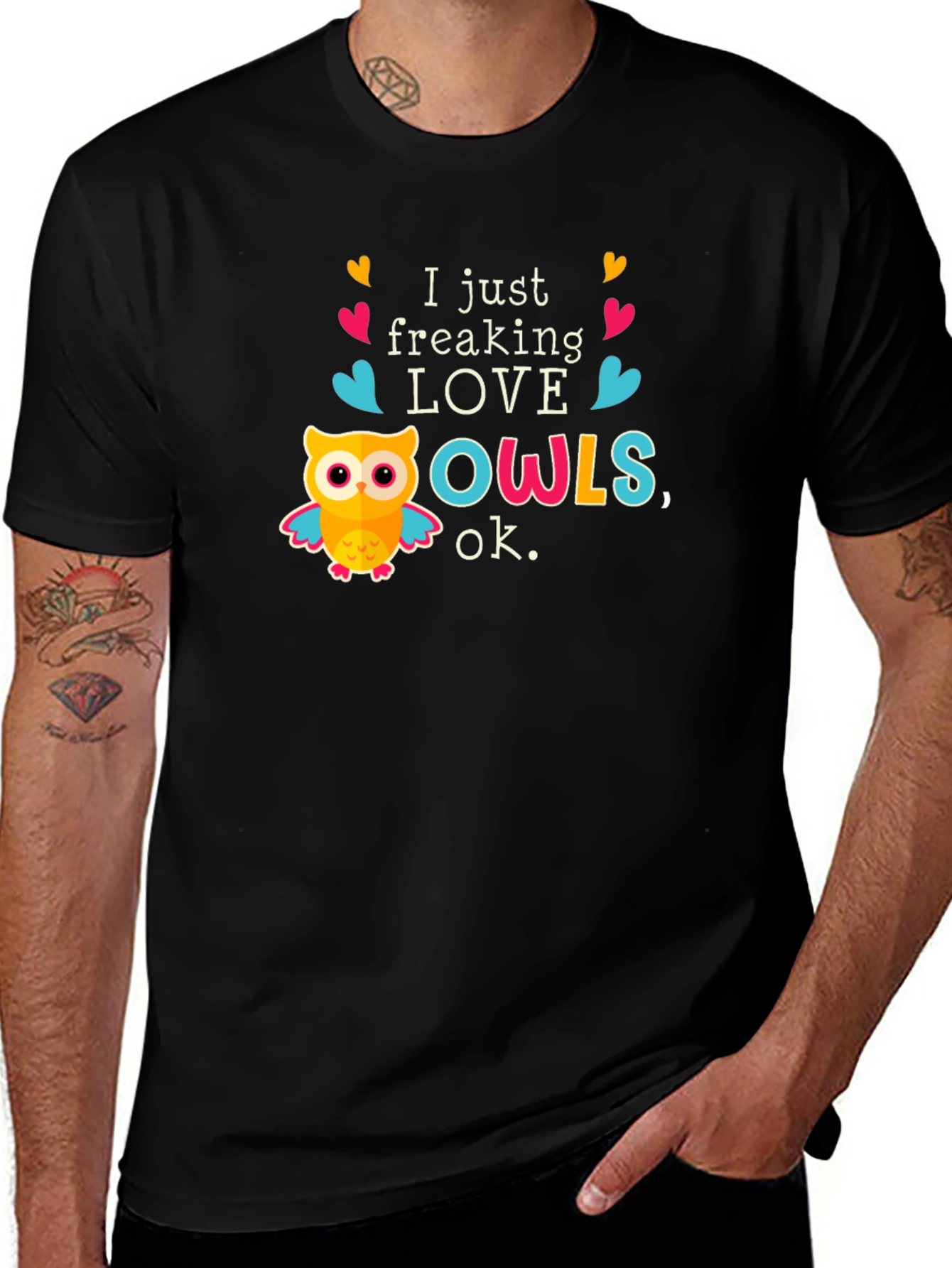Variant 7 of I Just Freaking Love Owls T-Shirt
