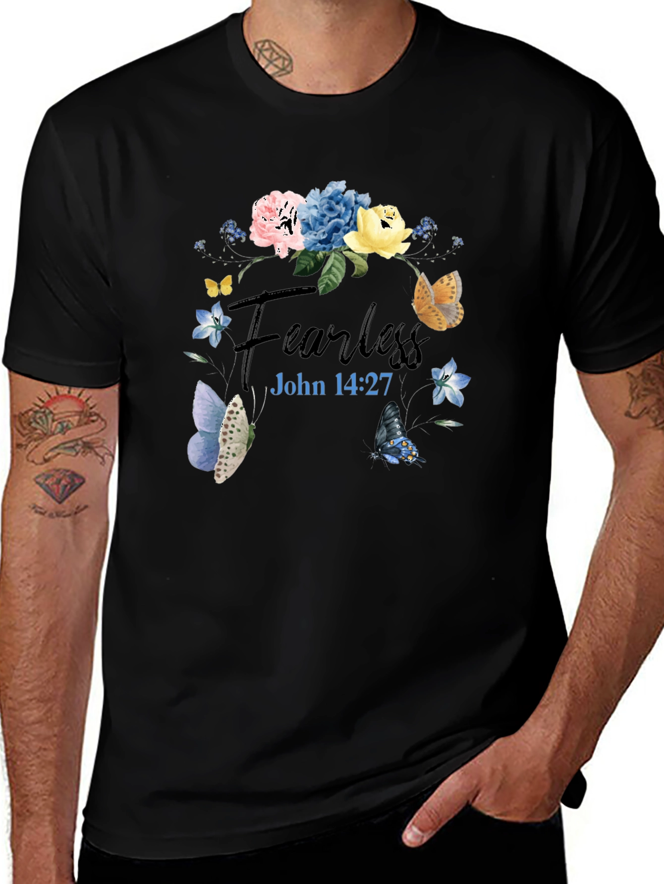 Variant 16 of Fearless John 14:27 T-Shirt