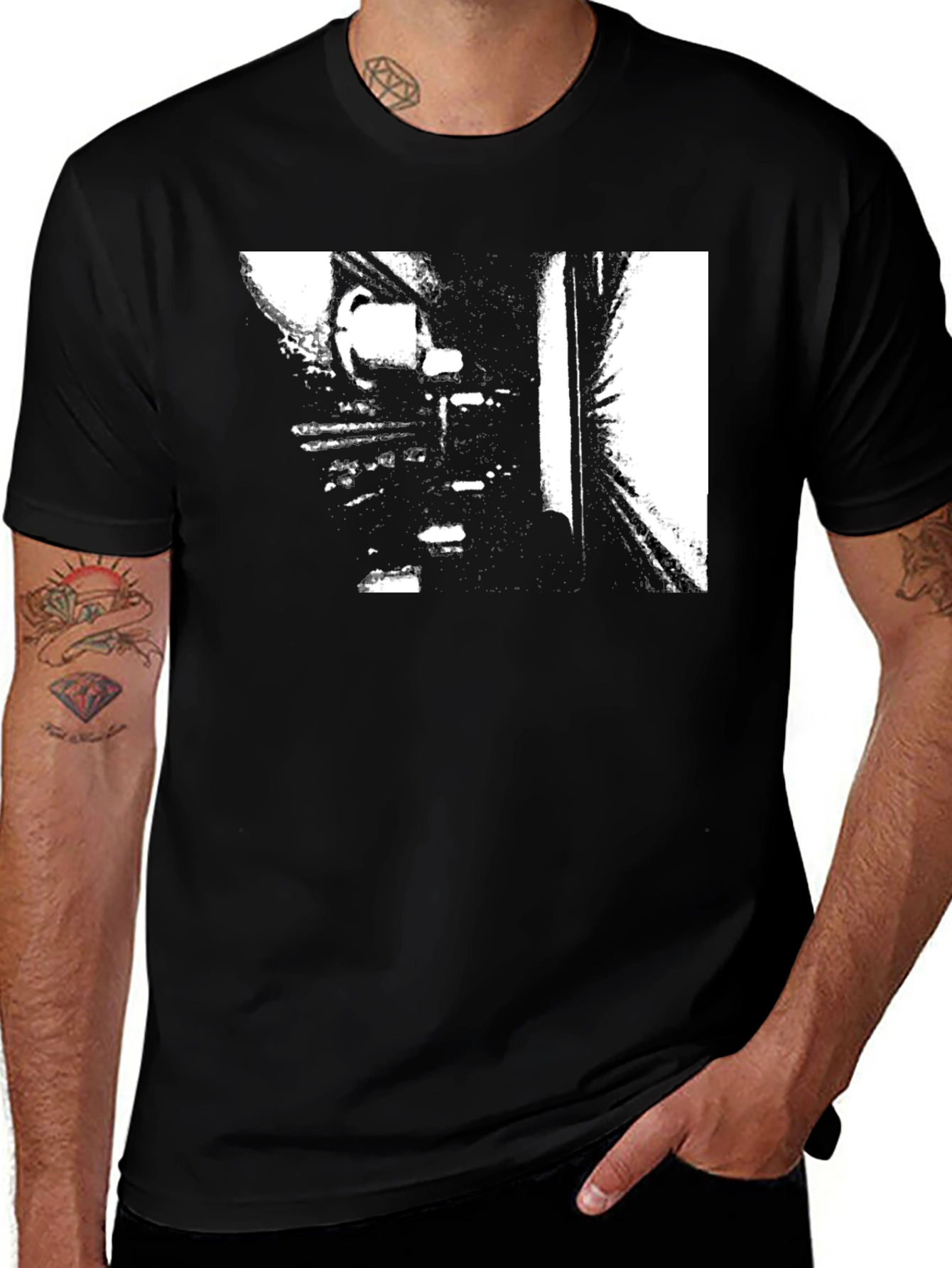 Variant 5 of Abstract Black Graphic Tee