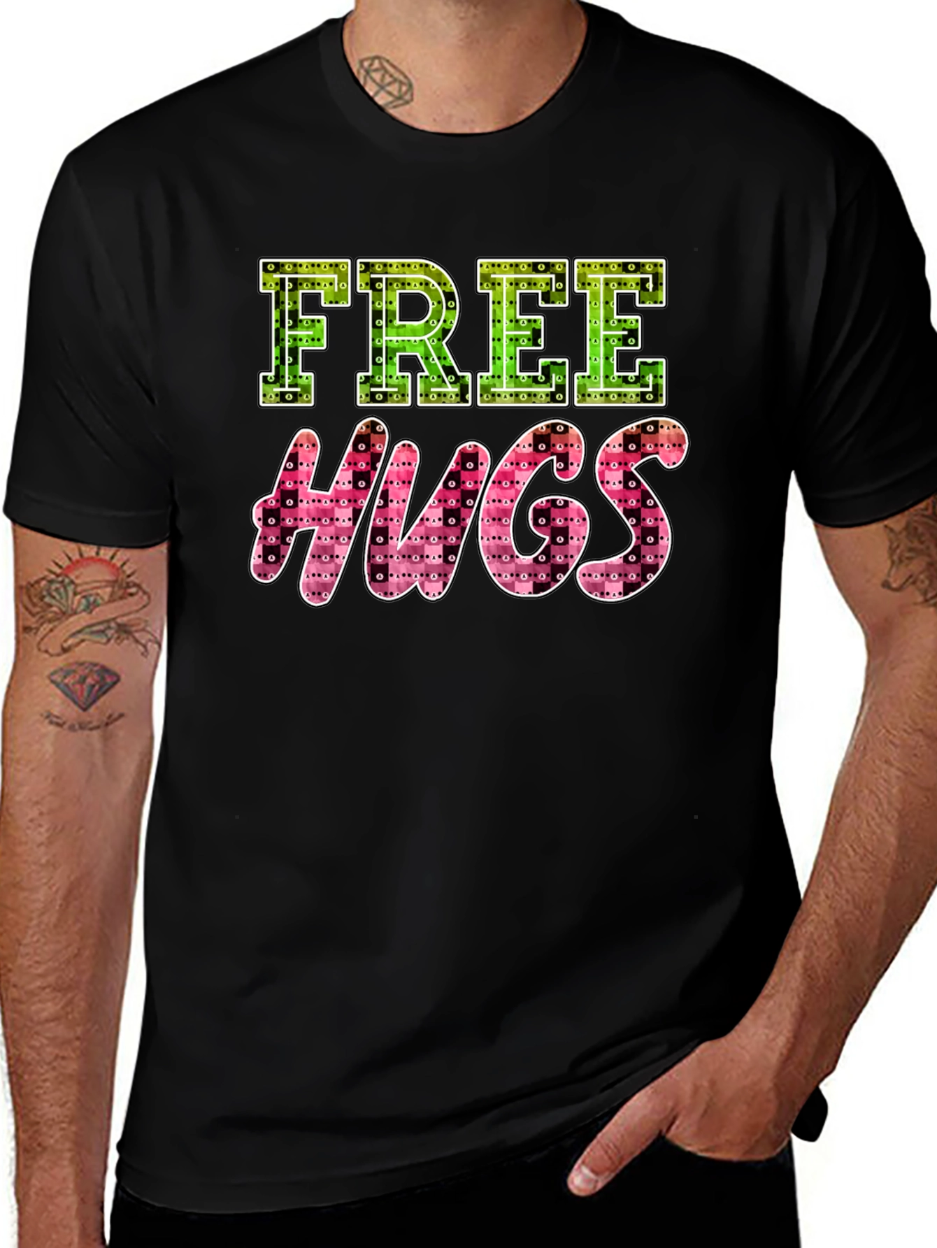 Variant 14 of Free Hugs Graphic Tee