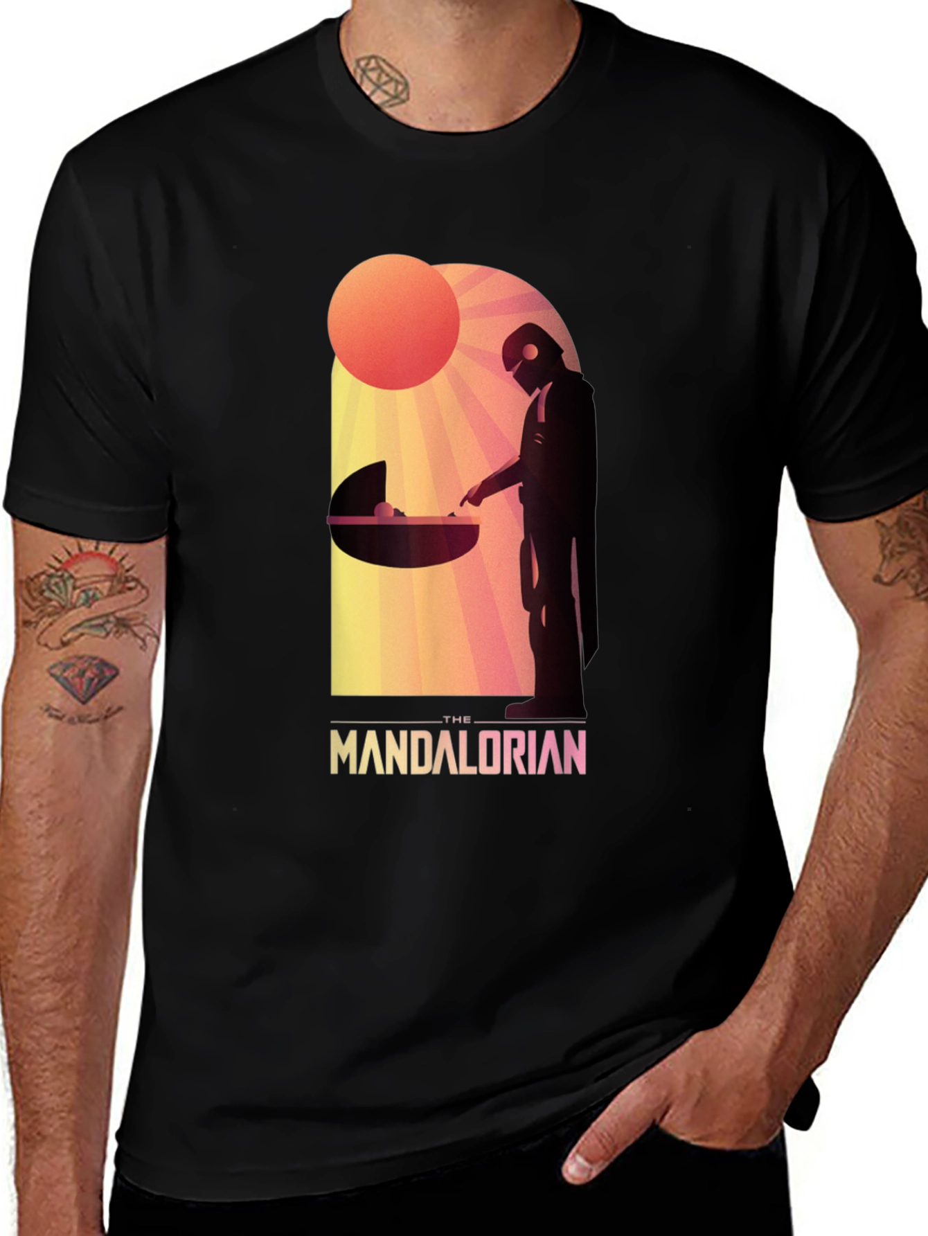 Variant 13 of The Mandalorian Graphic Tee - Sci-Fi Style