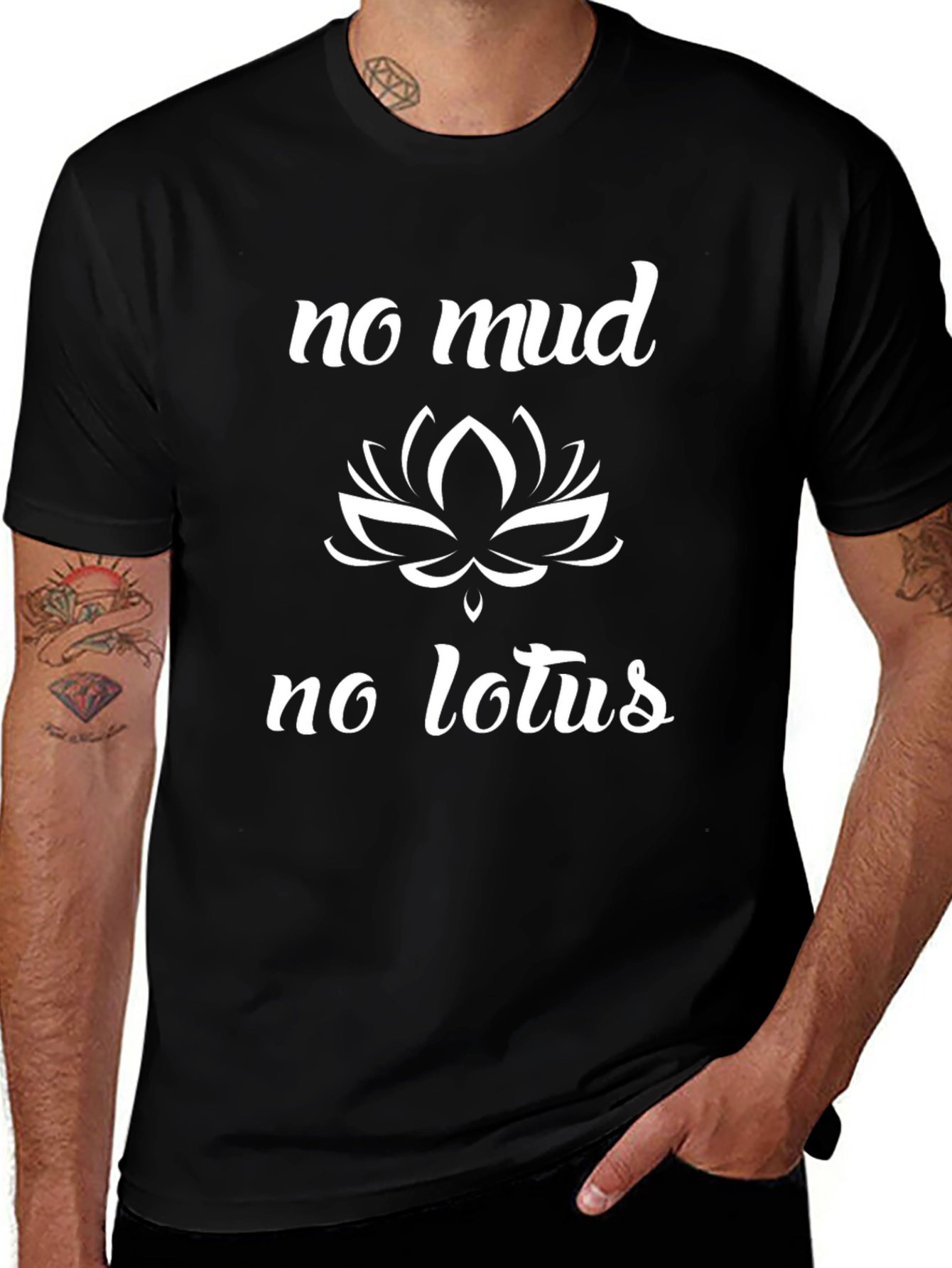 Variant 7 of No Mud No Lotus T-Shirt - Inspiring Graphic Tee