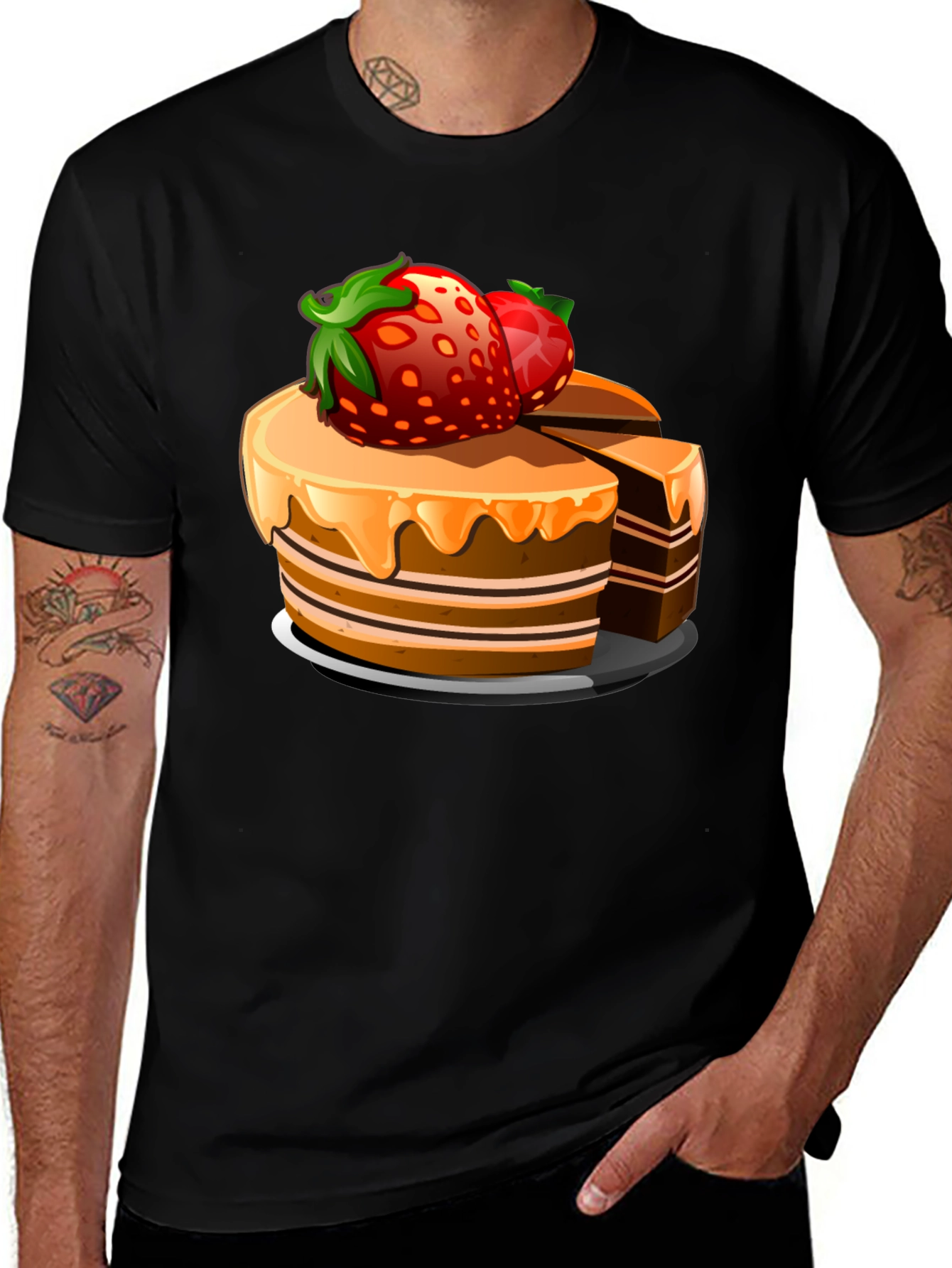 Variant 13 of Cake Graphic Tee - Sweet & Stylish!