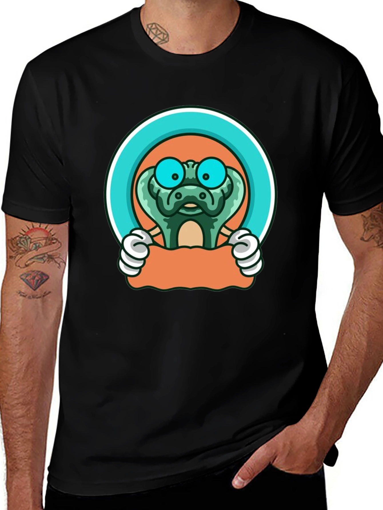 Variant 30 of Cartoon Snake T-Shirt: Fun Graphic Tee