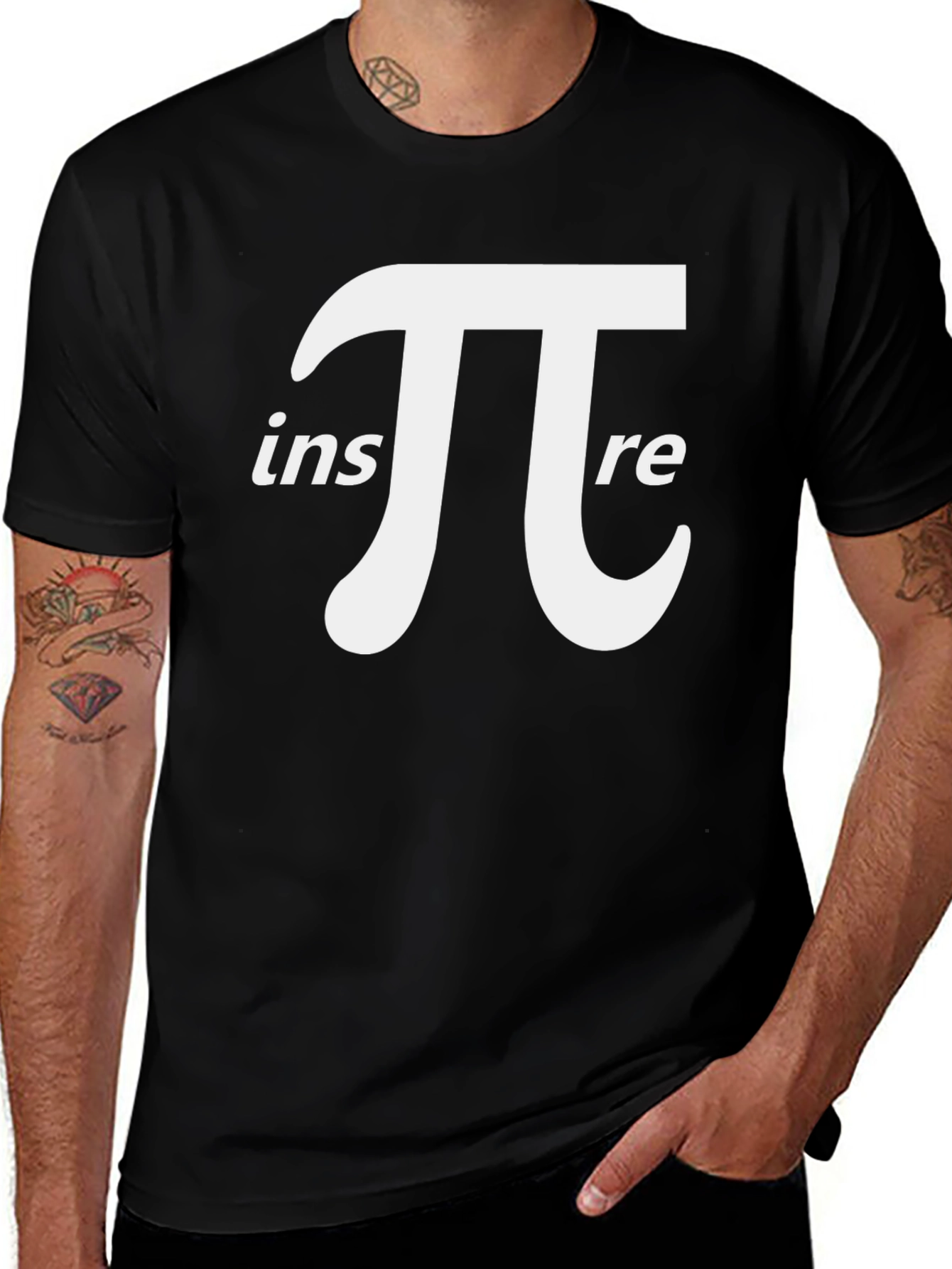 Inspire Pi T-Shirt - Black Cotton Blend Tee