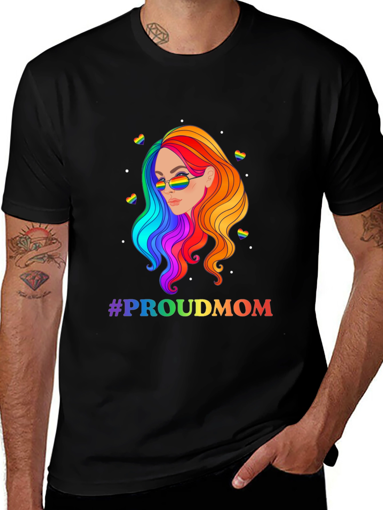 Proud Mom LGBTQ Pride T-Shirt