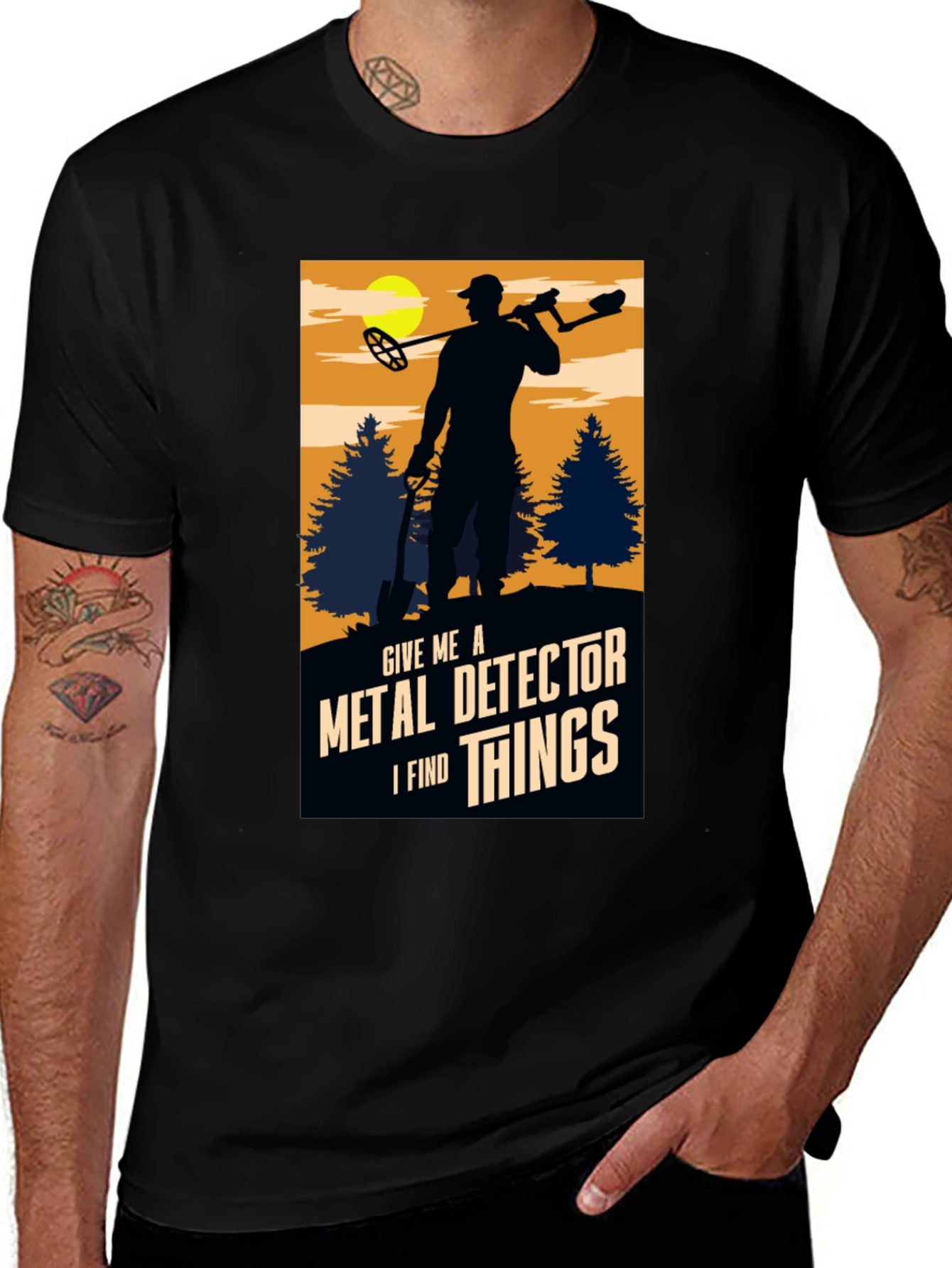 Variant 12 of Metal Detector Enthusiast T-Shirt