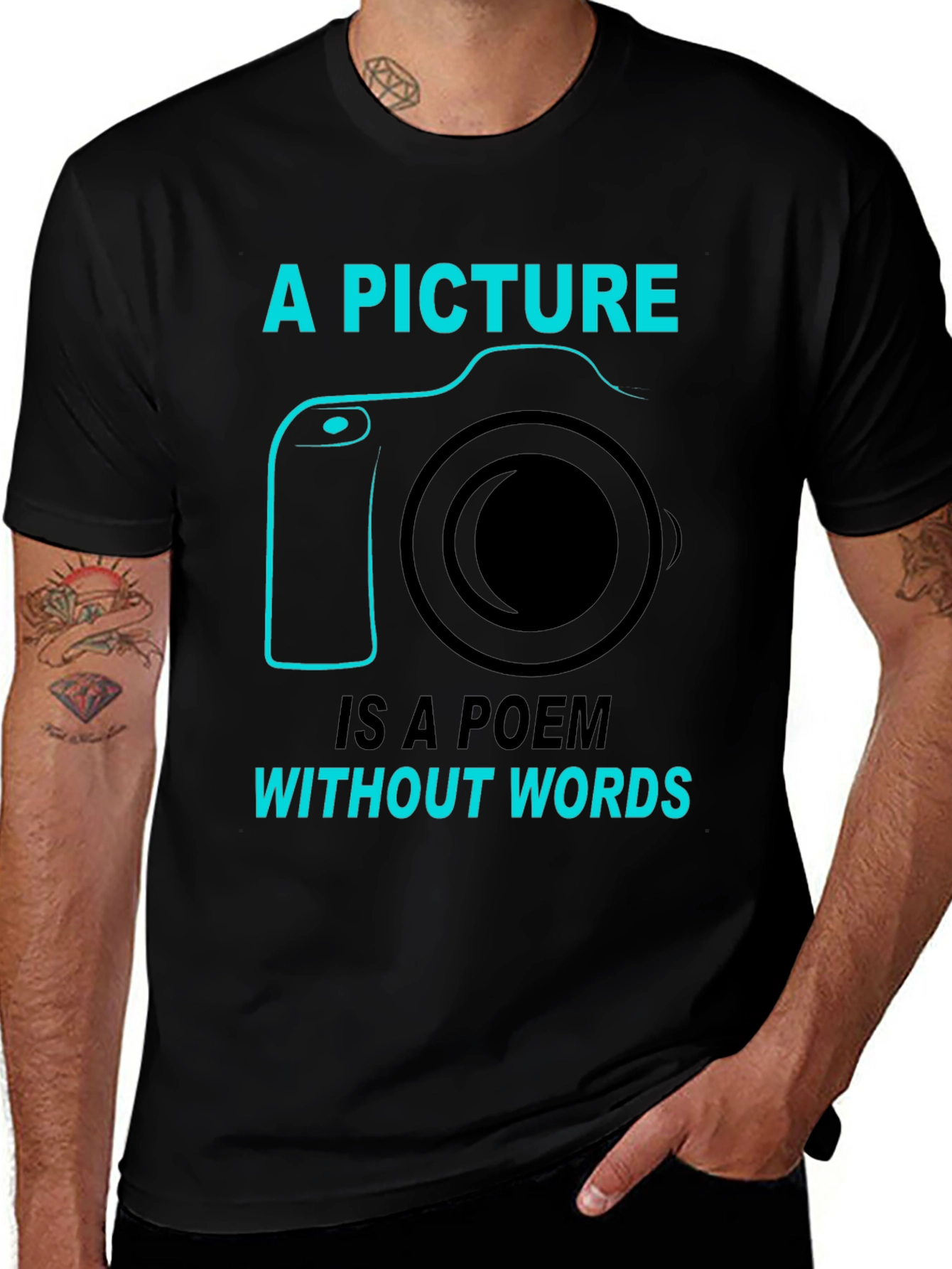 Camera Poem T-Shirt - Photography Lover Tee