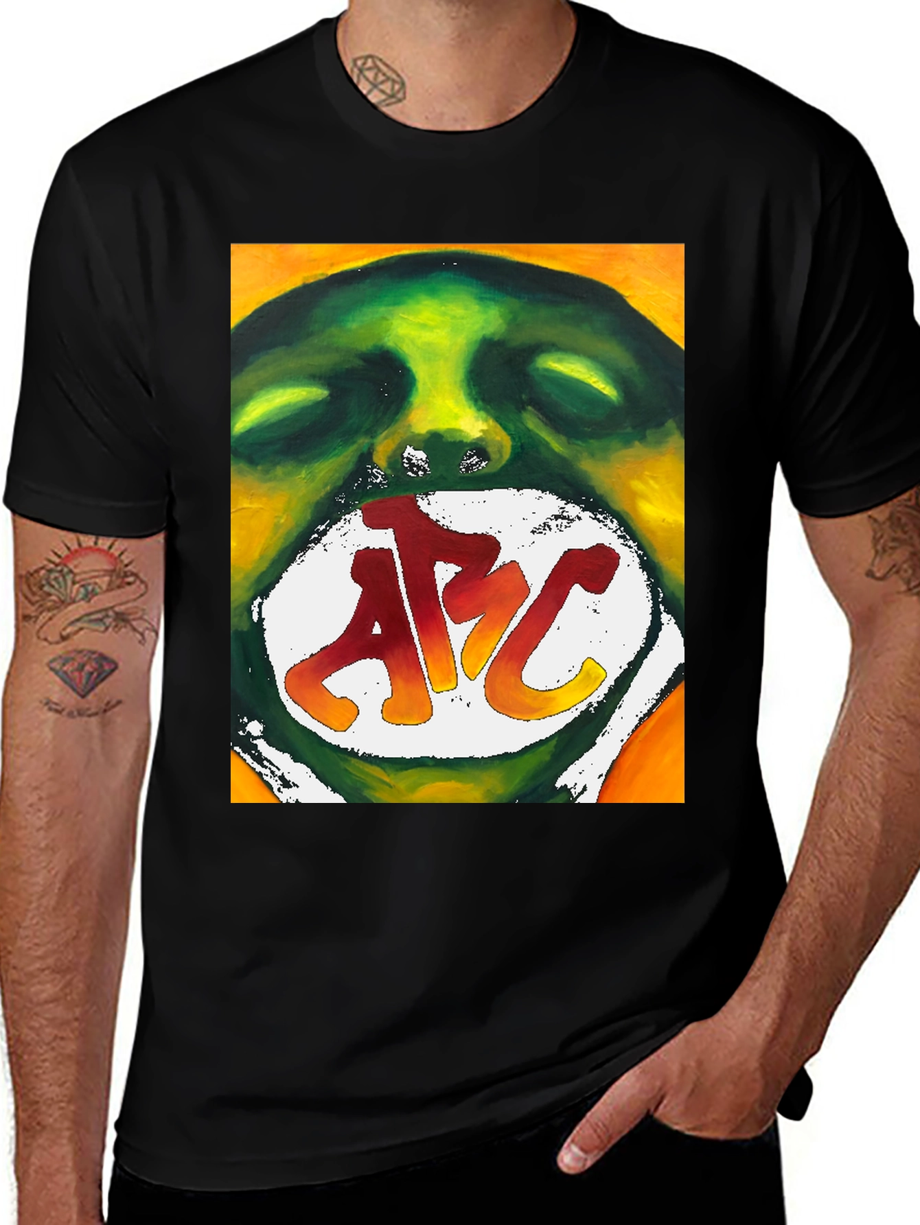 Variant 25 of Abstract ABC Graphic Tee - Bold Artistic Statement Shirt