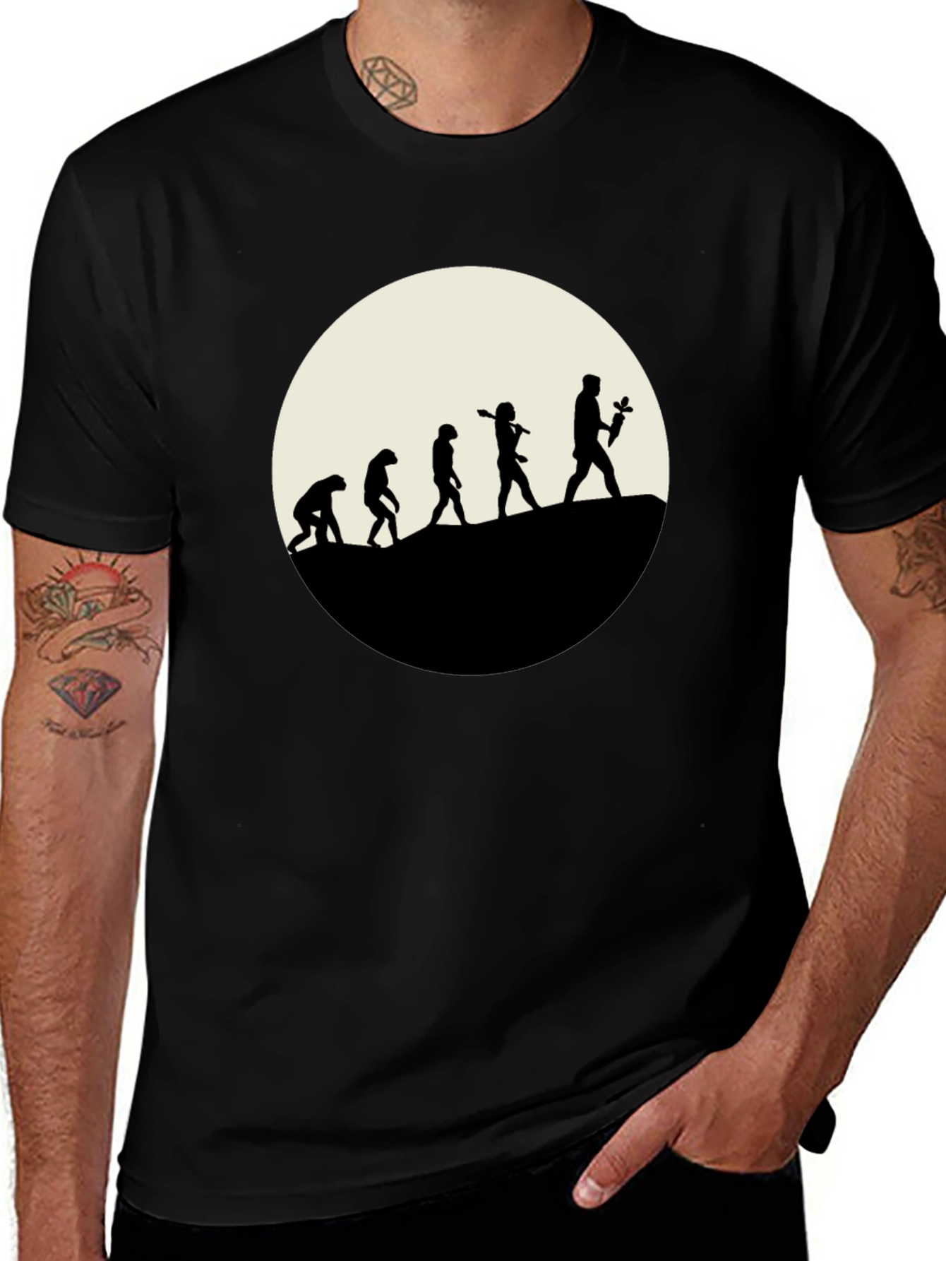 Variant 6 of Evolution of DJ Black T-Shirt