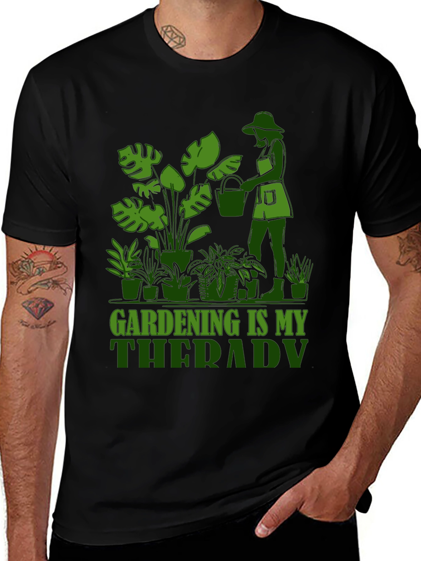 Variant 10 of Gardening is My Therapy Graphic Tee