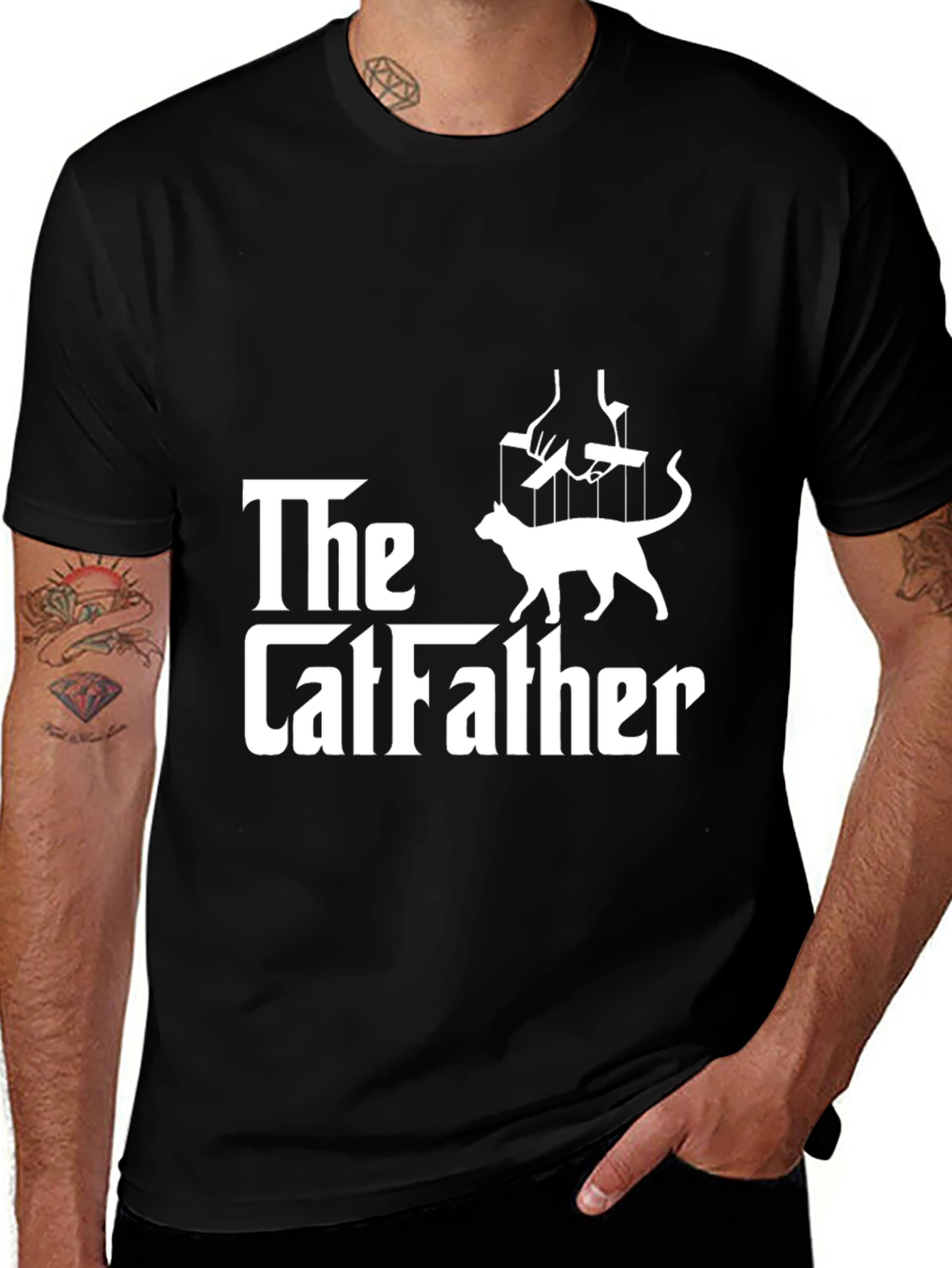 The Catfather T-Shirt - Funny Cat Lover Tee