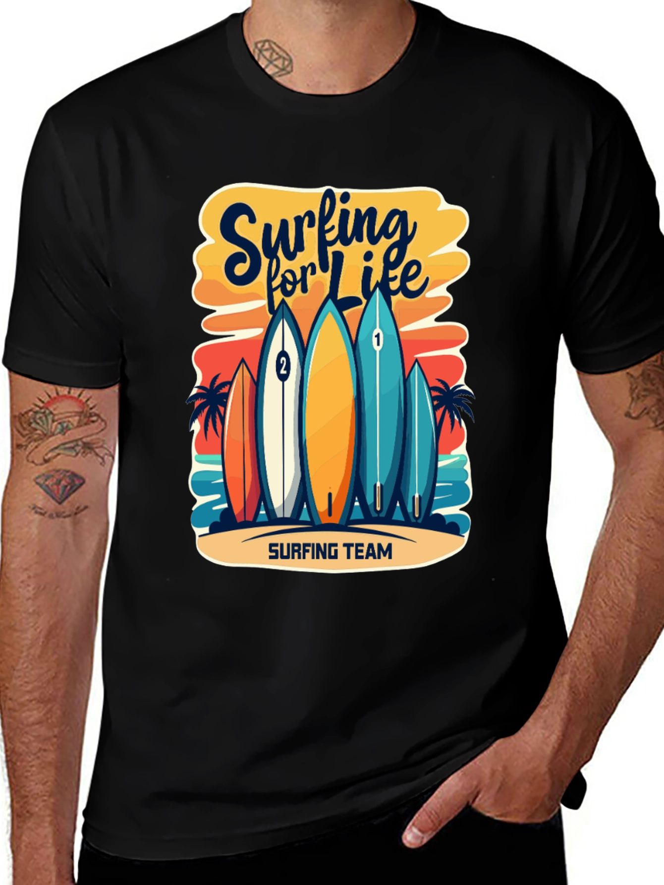 Variant 13 of Surfing For Life T-Shirt
