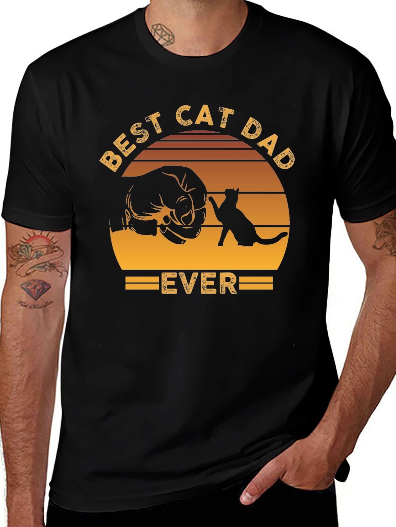 Variant 10 of Best Cat Dad Ever T-Shirt