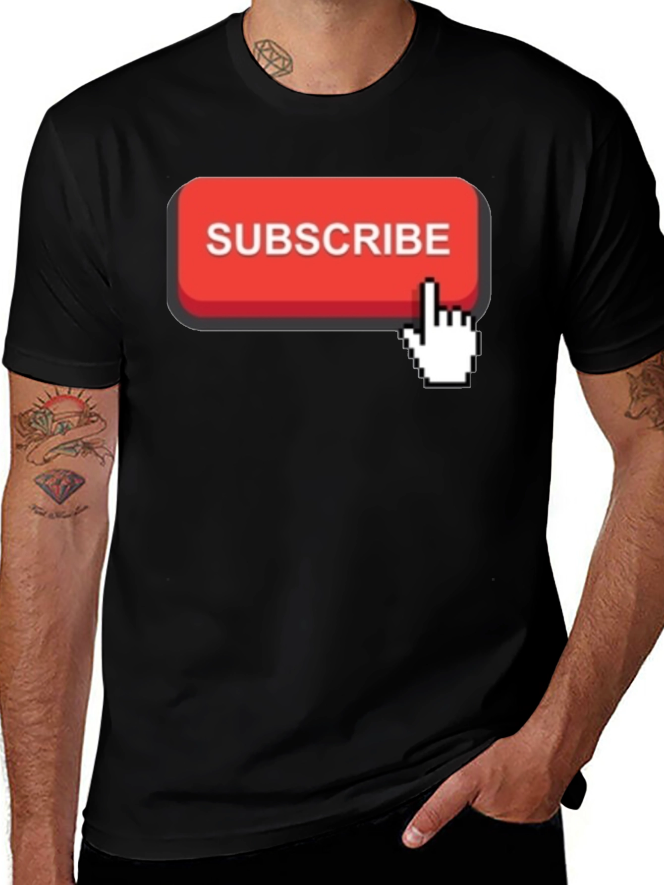 Variant 26 of Subscribe Button Graphic T-Shirt
