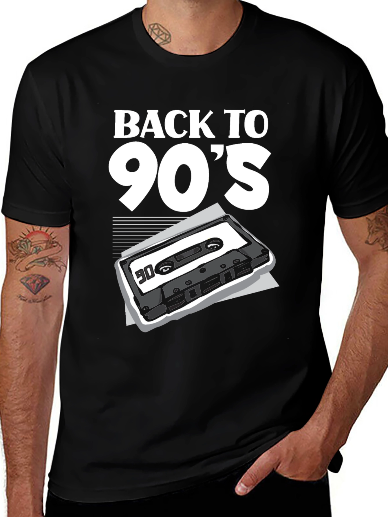 Variant 28 of Back to the 90's Cassette Tape Graphic T-Shirt