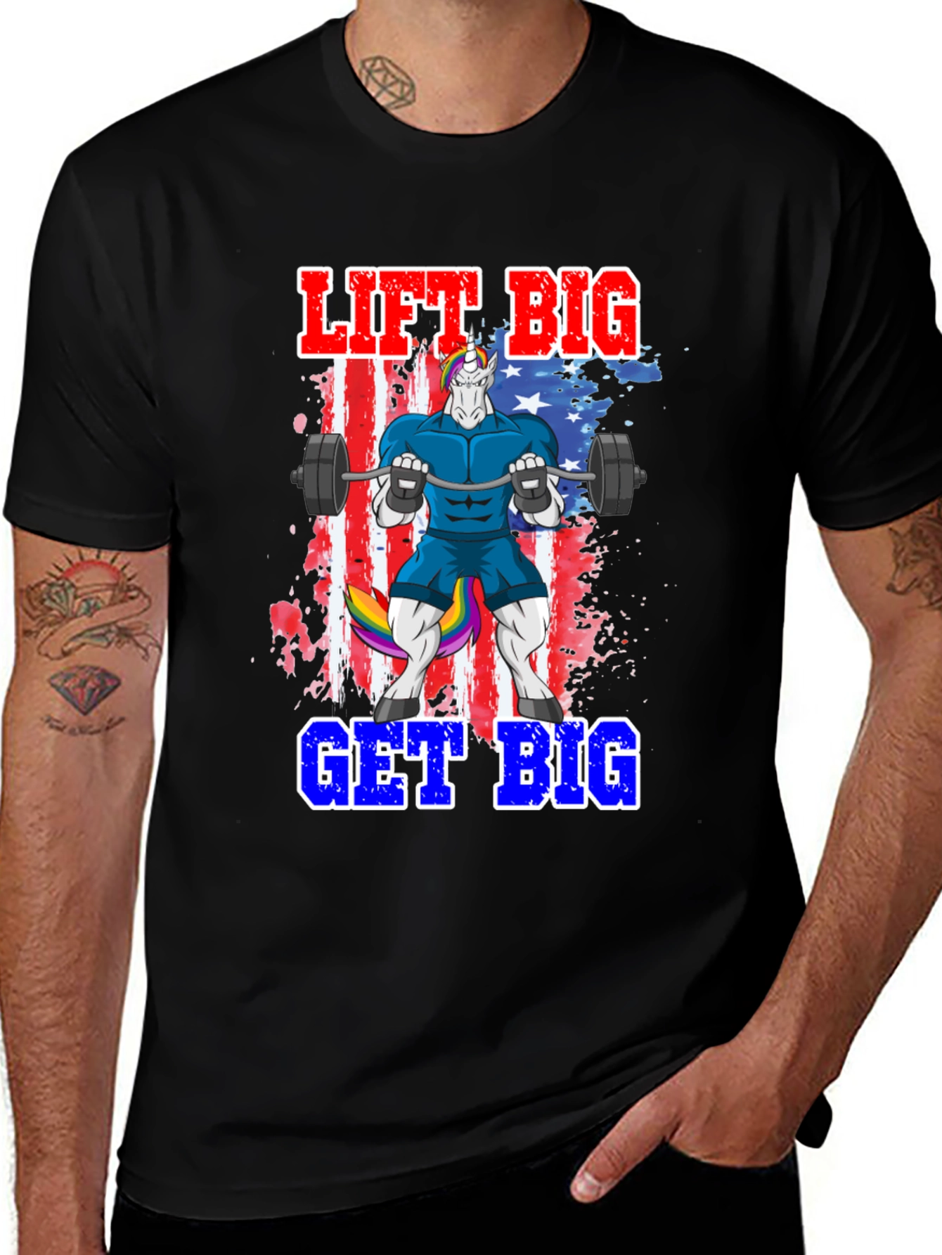 Lift Big Get Big Unicorn T-Shirt
