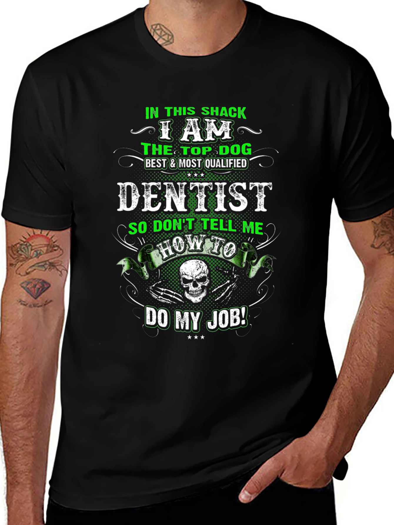 Variant 24 of Dentist Top Dog Graphic T-Shirt