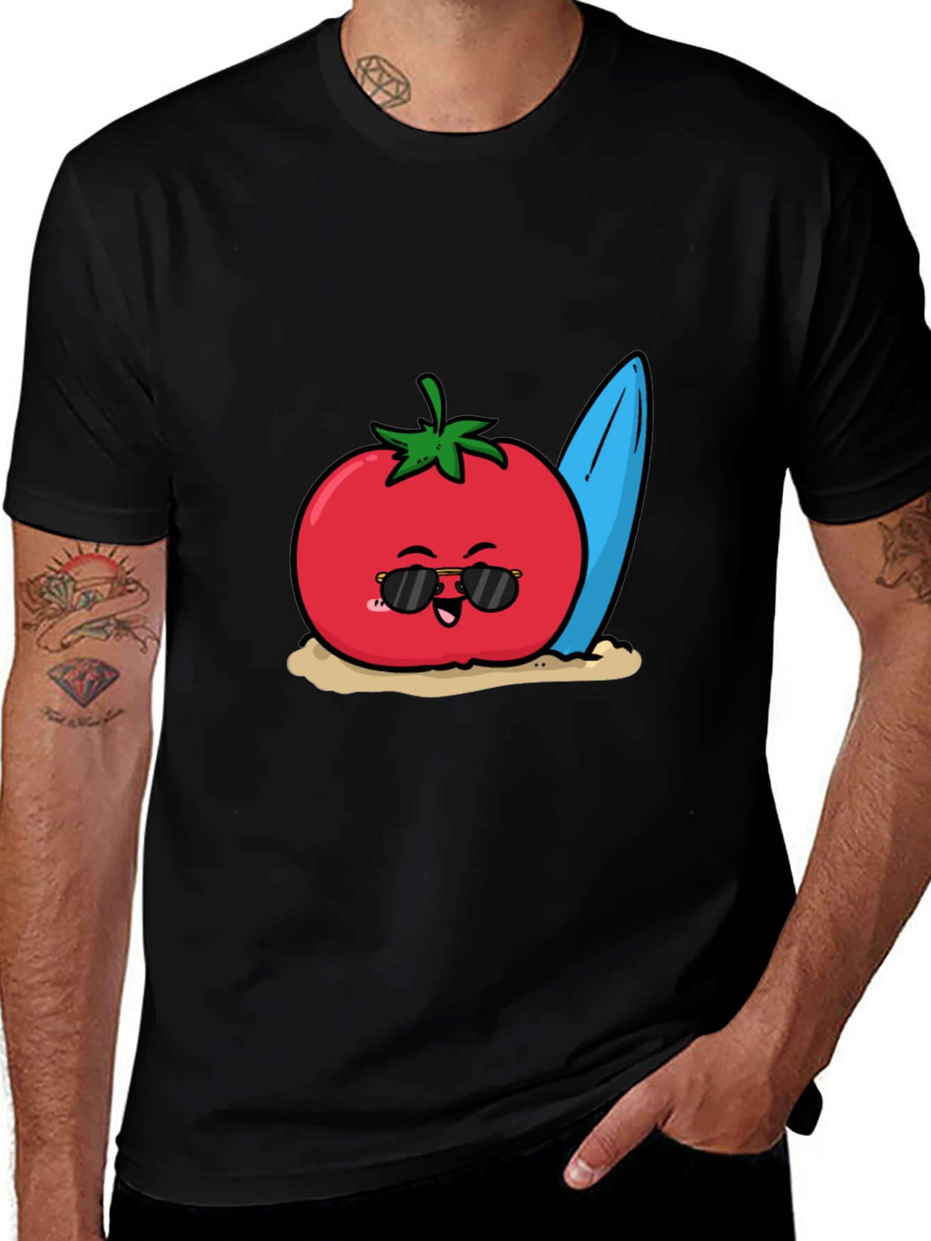 Variant 3 of Tomato Surfer Graphic T-Shirt