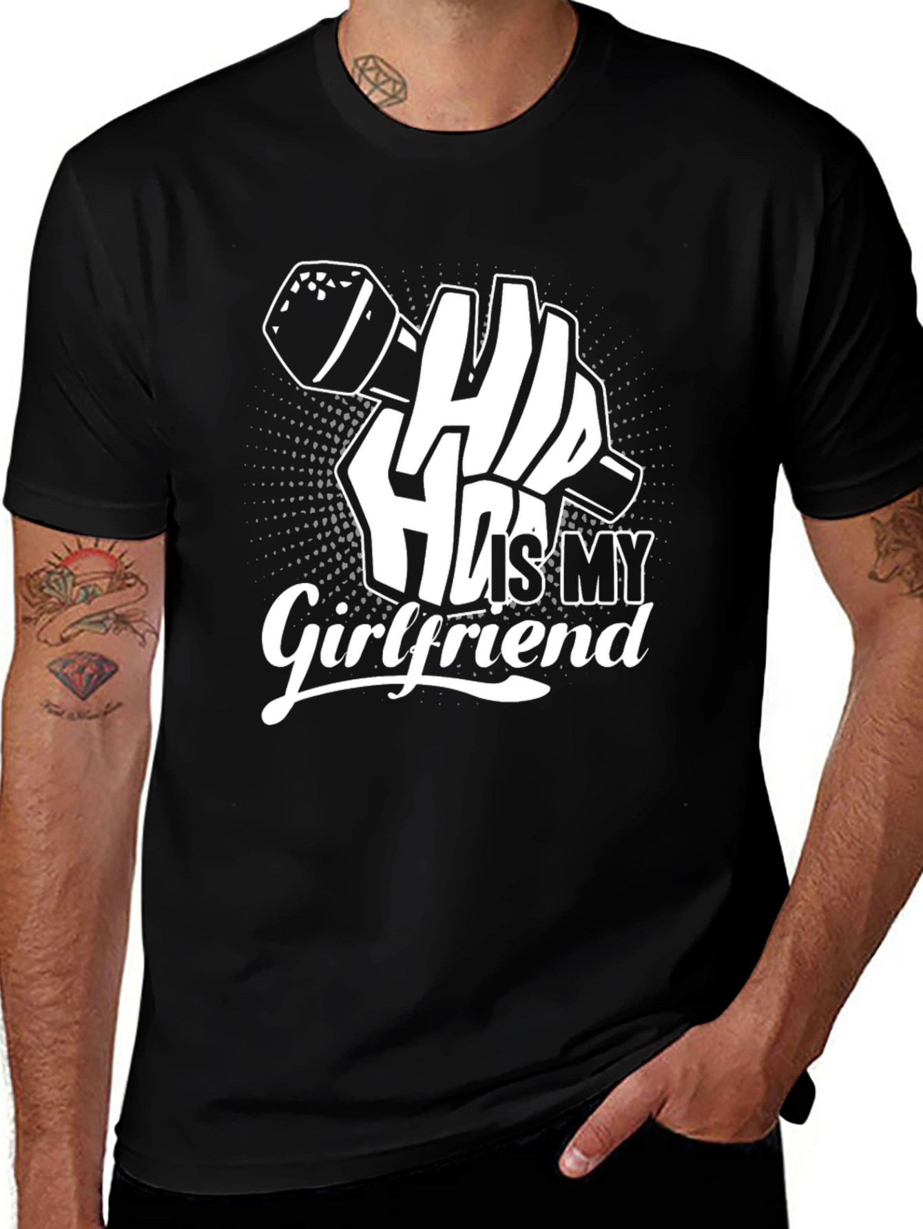 Variant 19 of Hip Hop Is My Girlfriend Graphic T-Shirt