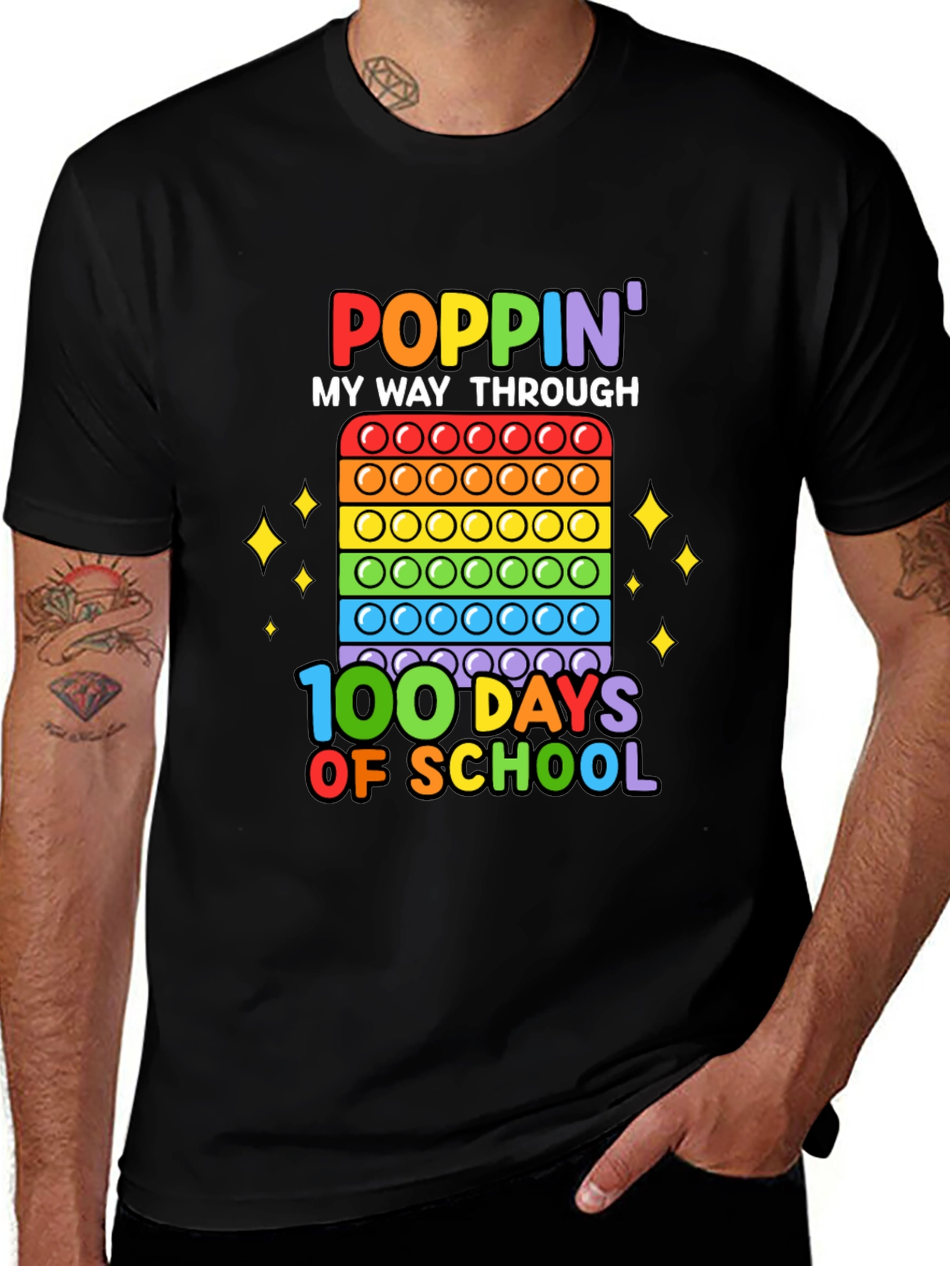 Variant 14 of Poppin' 100 Days of School T-Shirt