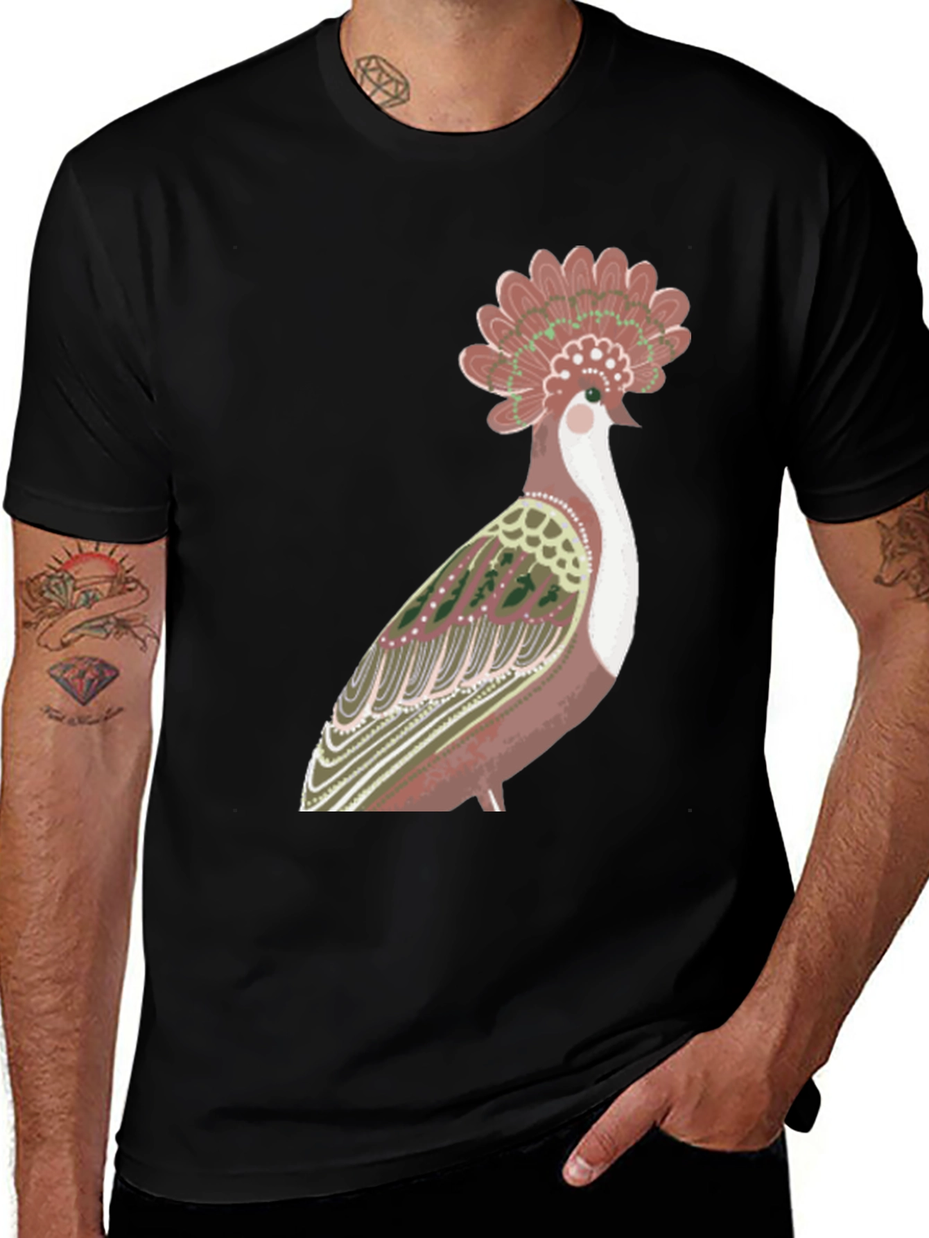 Variant 8 of Stylish Bird Graphic T-Shirt - Unique Design