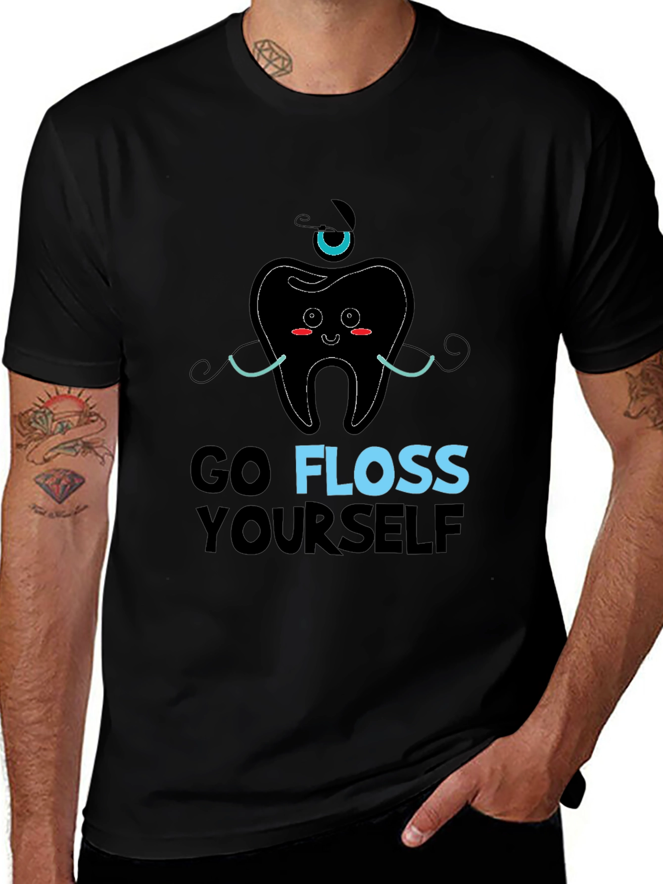 Go Floss Yourself Graphic Tee - Dental Humor
