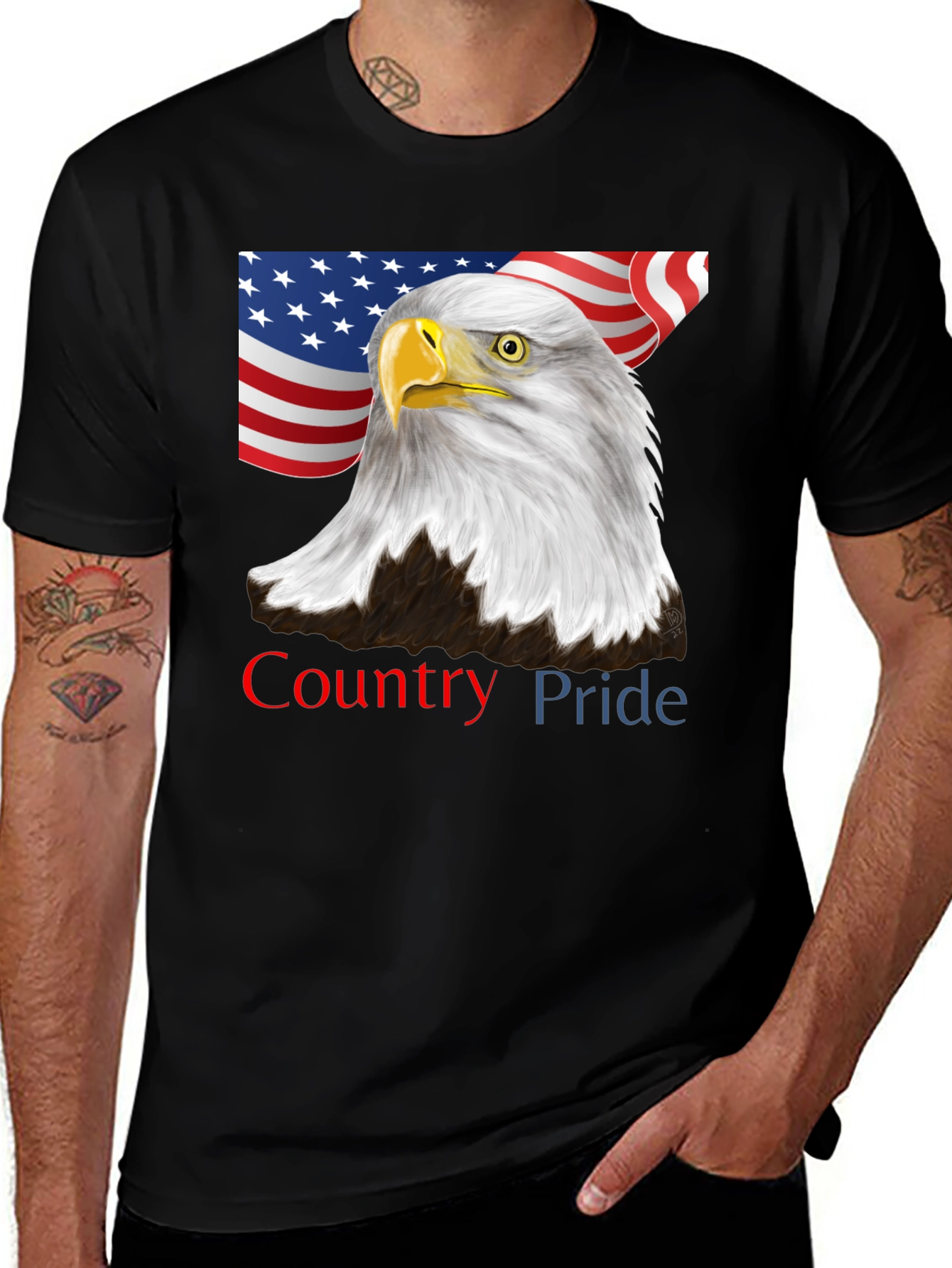 Variant 13 of American Pride Eagle Graphic Tee - Patriotic USA