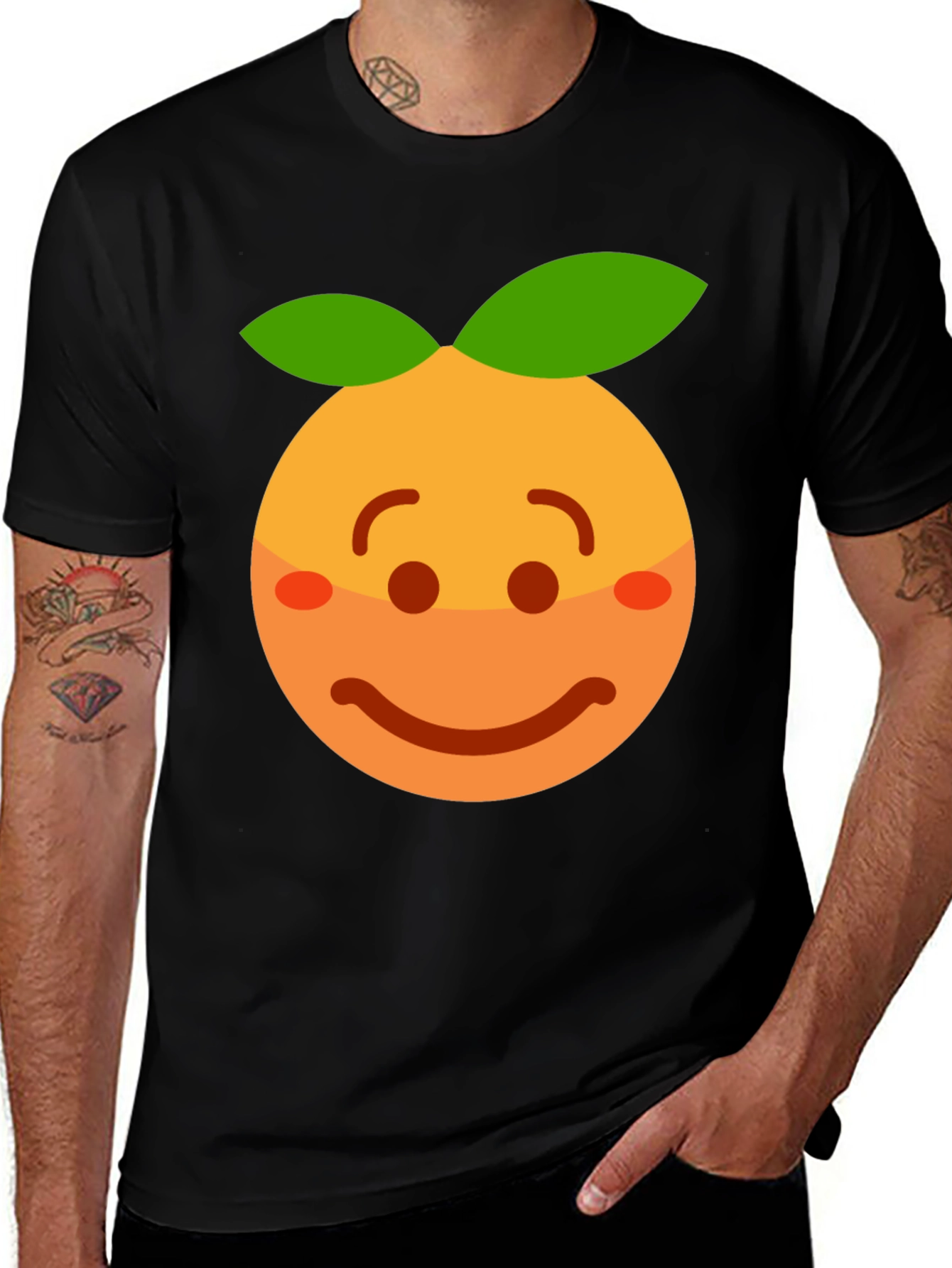 Variant 16 of Orange Emoji Graphic T-Shirt - Fun & Casual Style