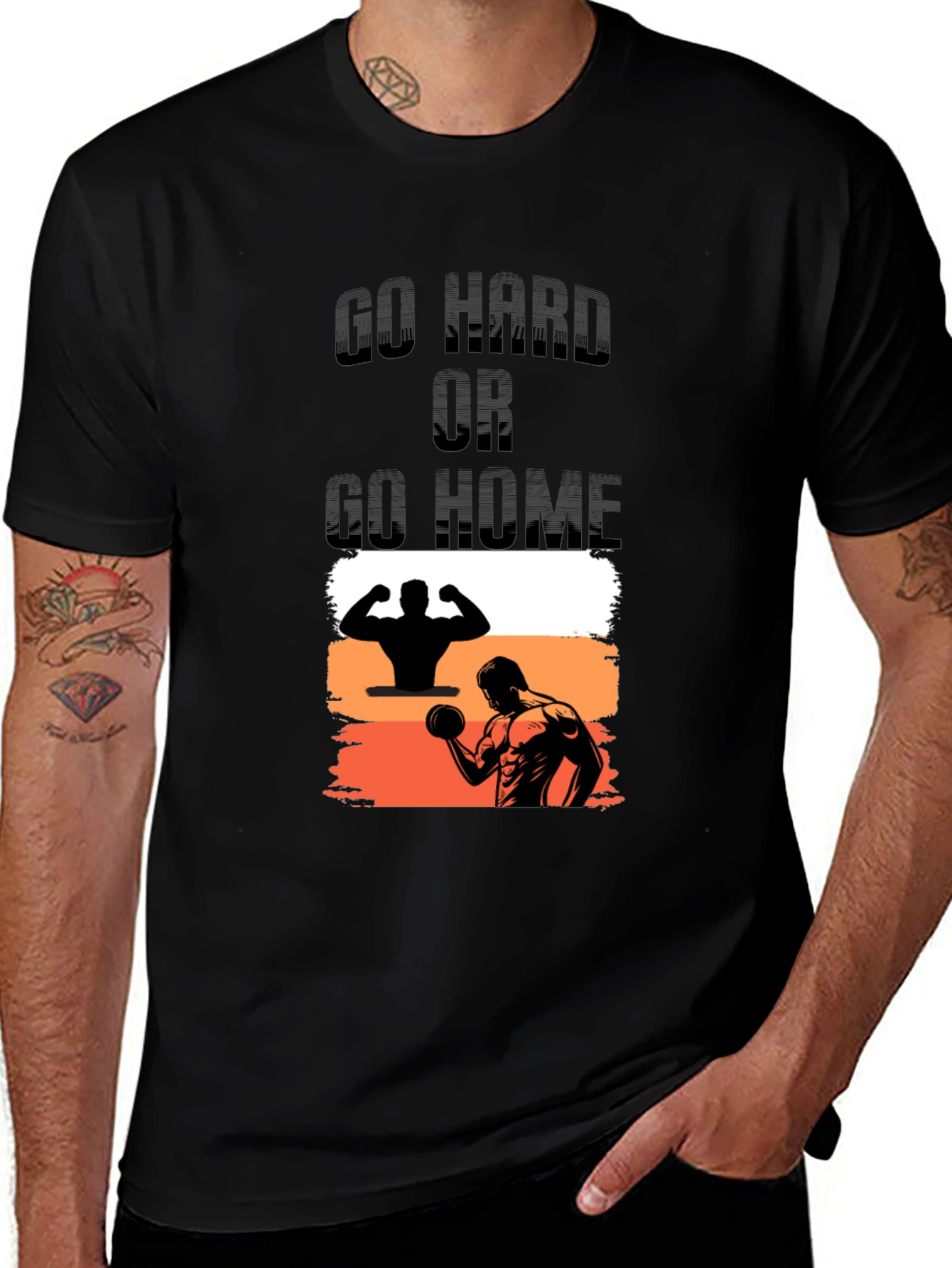 Variant 8 of Go Hard or Go Home Graphic T-Shirt